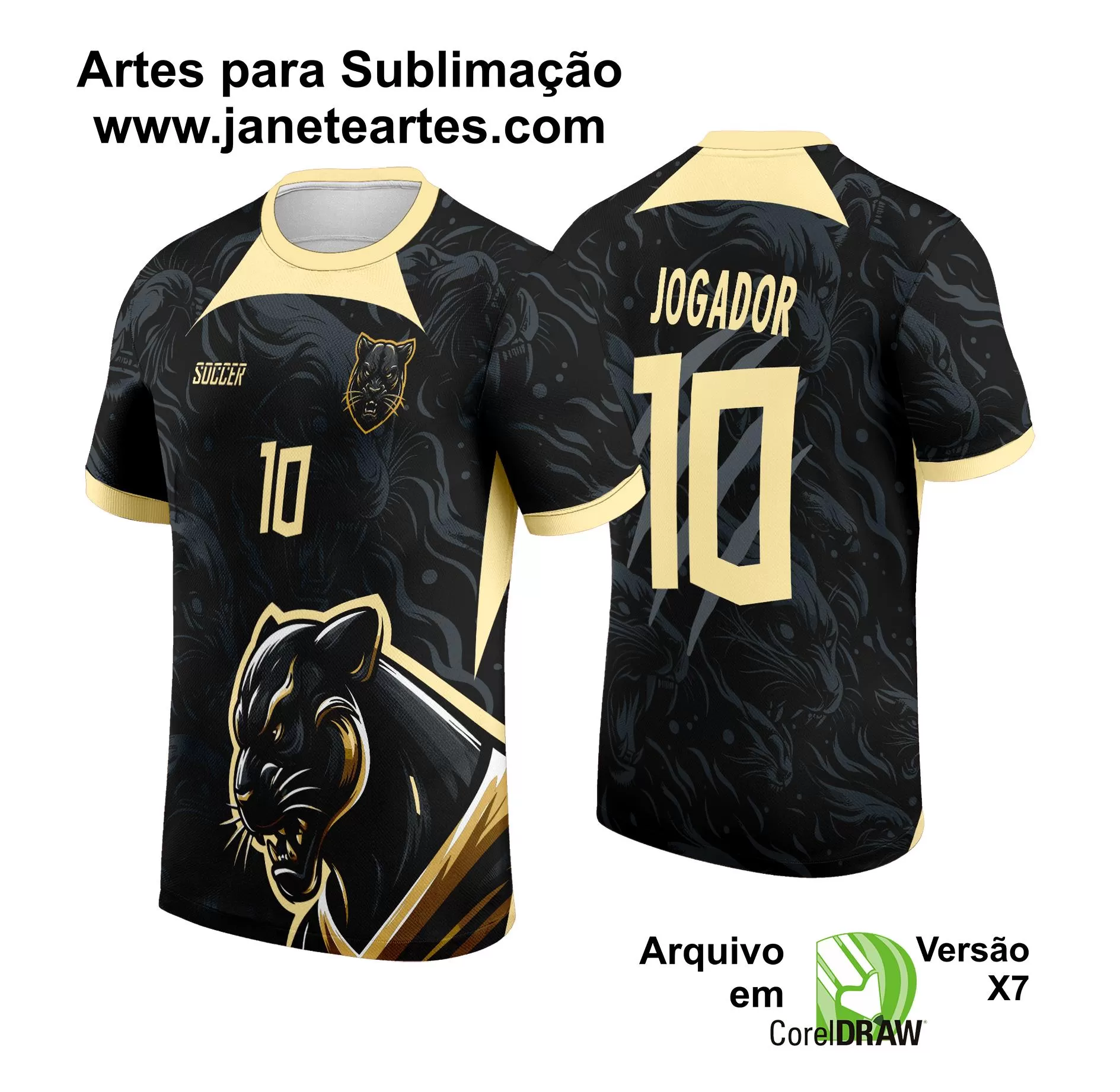 Arte Vetor Camisa de Interclasse Pantera Negra 2024 - 2025