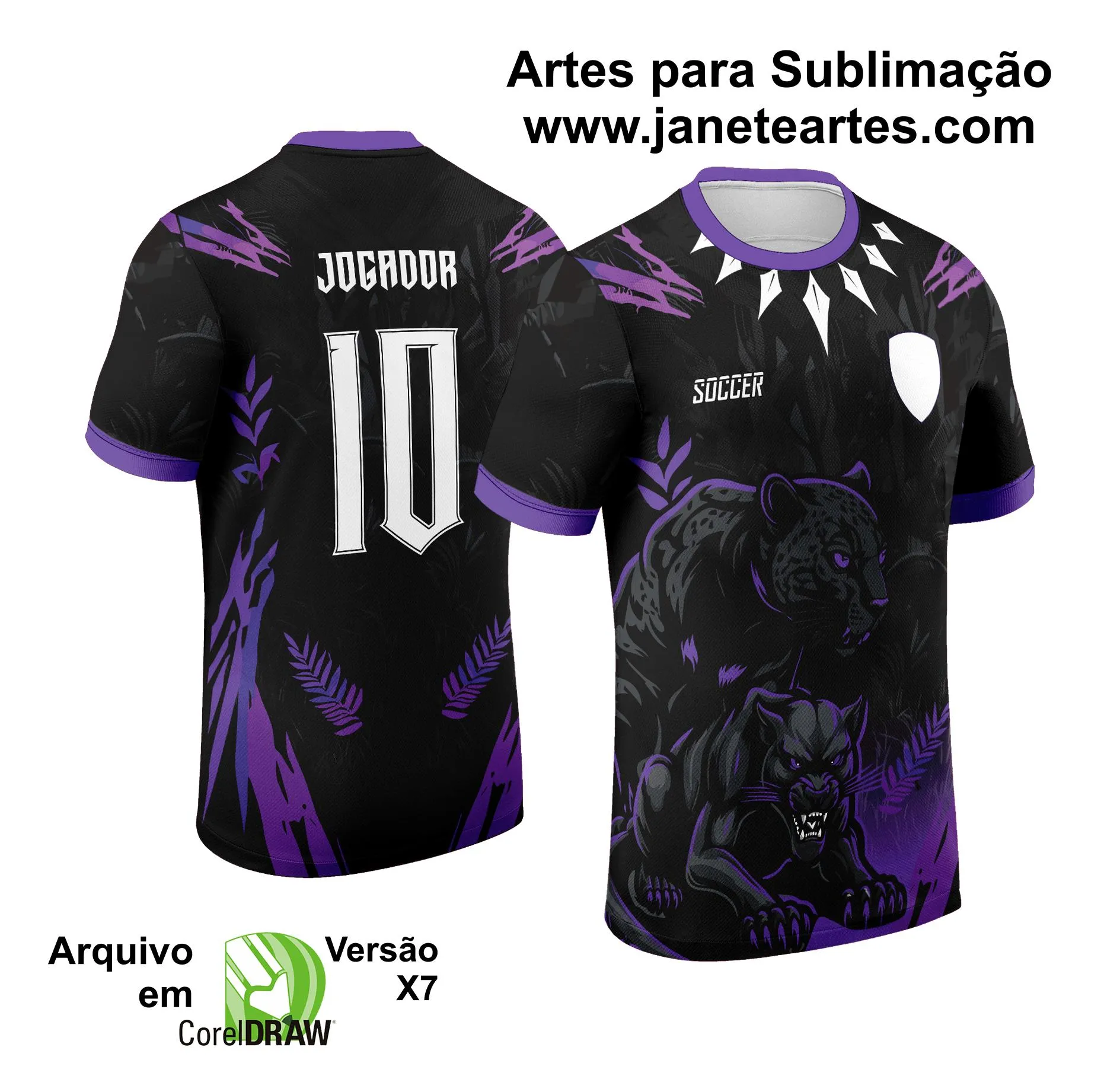 Arte Vetor Camisa de Interclasse Pantera Negra 2024 - 2025