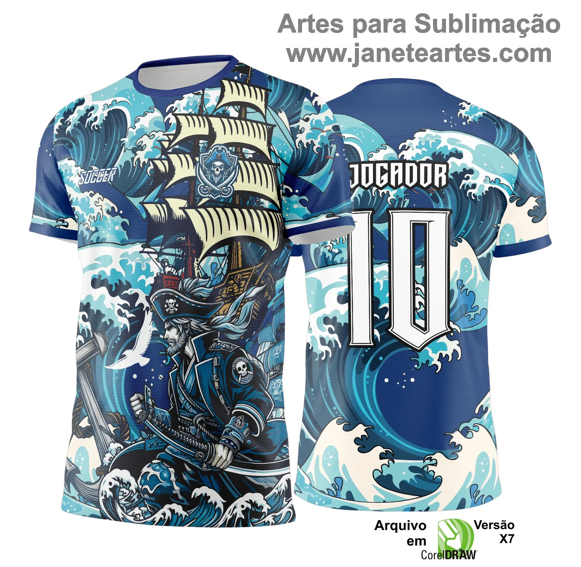 Arte Vetor - Camisa de Interclasse Pirata - 2025