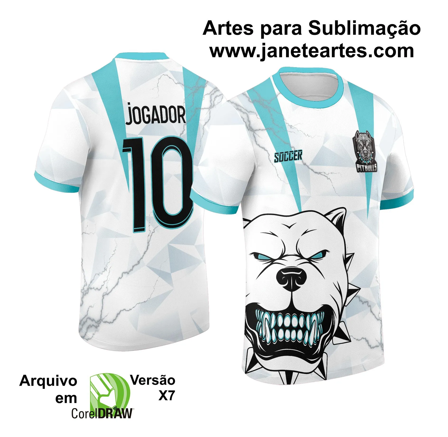 Arte Vetor Camisa de Interclasse Pitbull Pit Bull 2024 - 2025