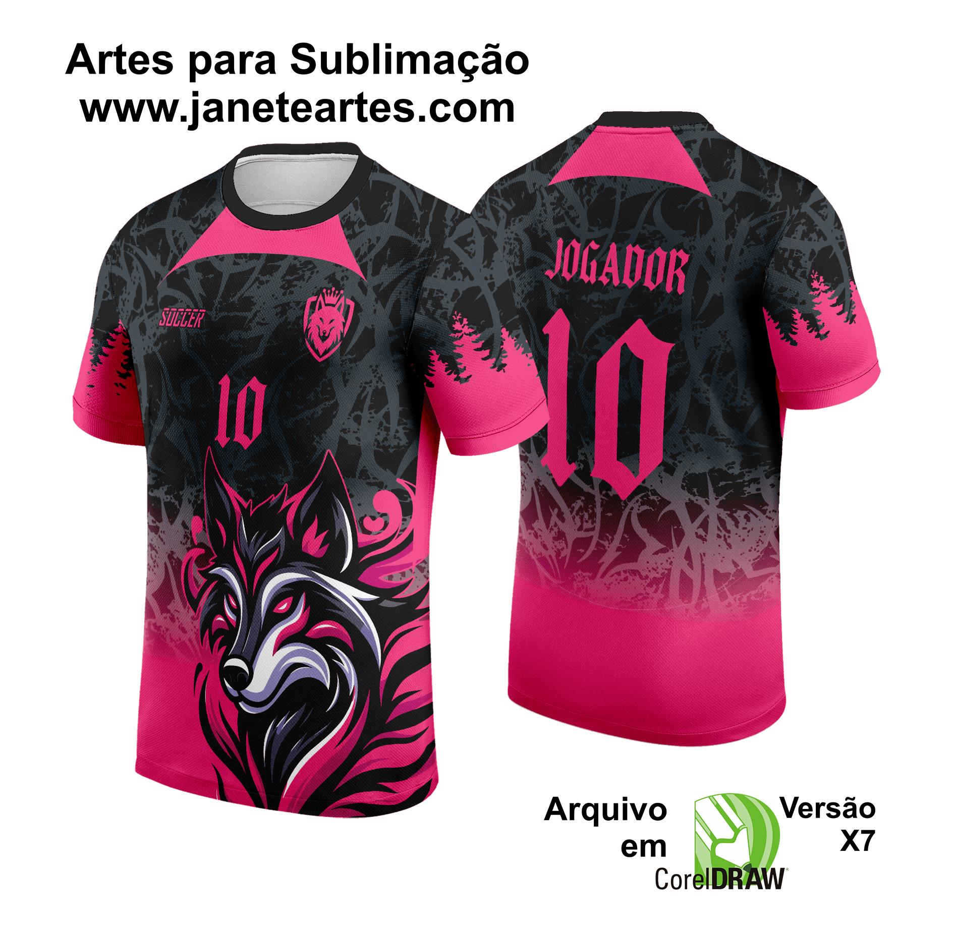 Arte Vetor Camisa de Interclasse Raposa Rosa 2024 - 2025