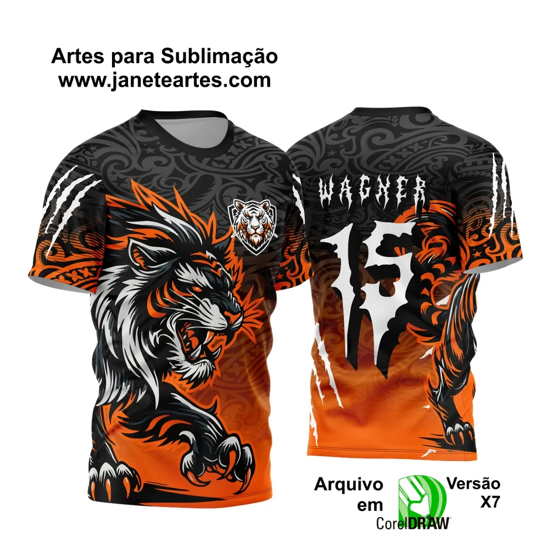 Arte Vetor Camisa de Interclasse Tigre 2024 - 2025