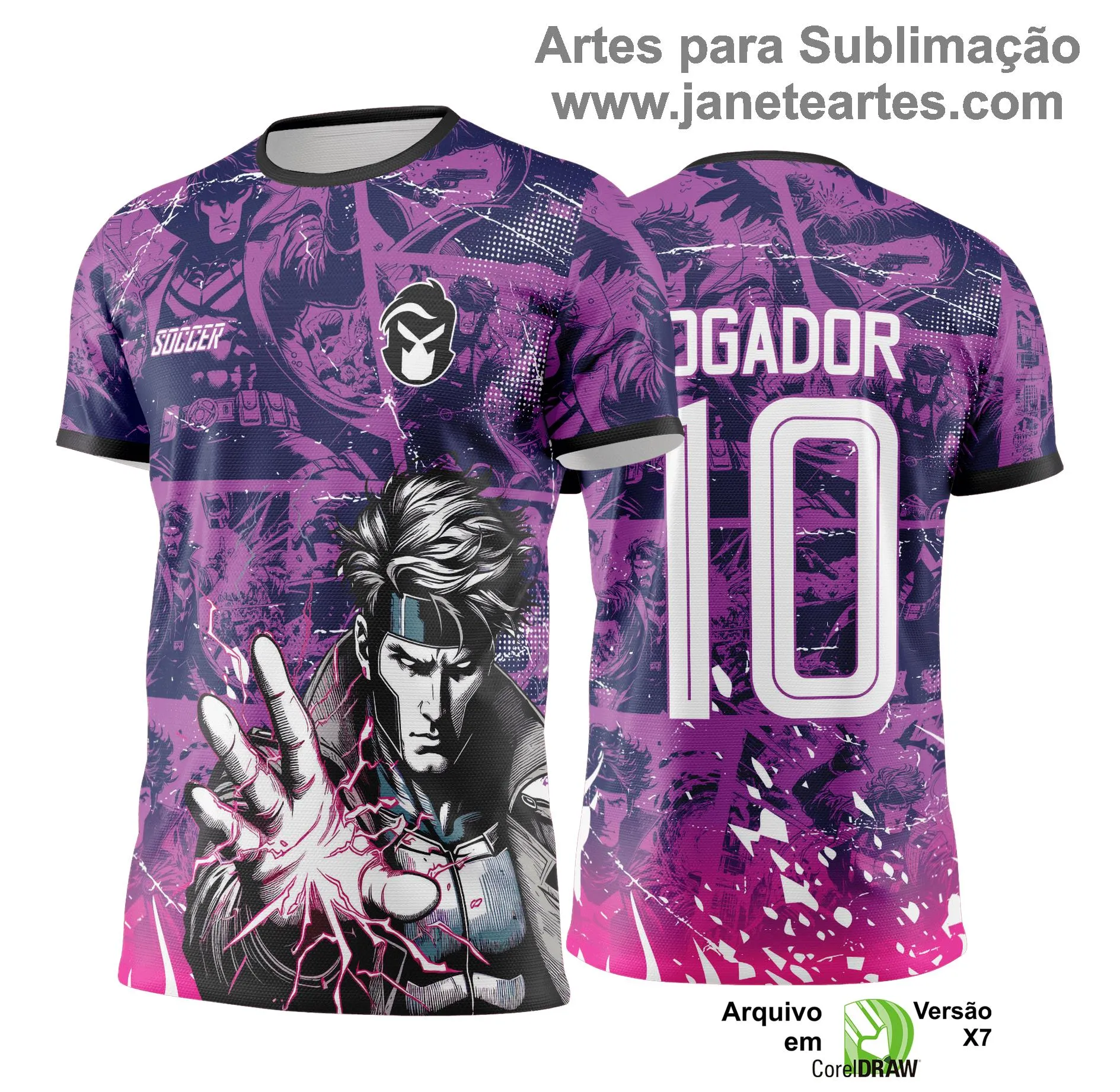 Arte Vetor Camisa de Interclasse X-Men -  Jogos Internos 2024 - 2025