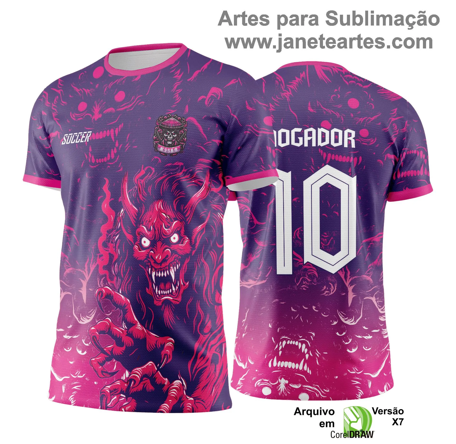 Arte Vetor Camisa de Interclasse Yokai -  Jogos Internos 2024 - 2025