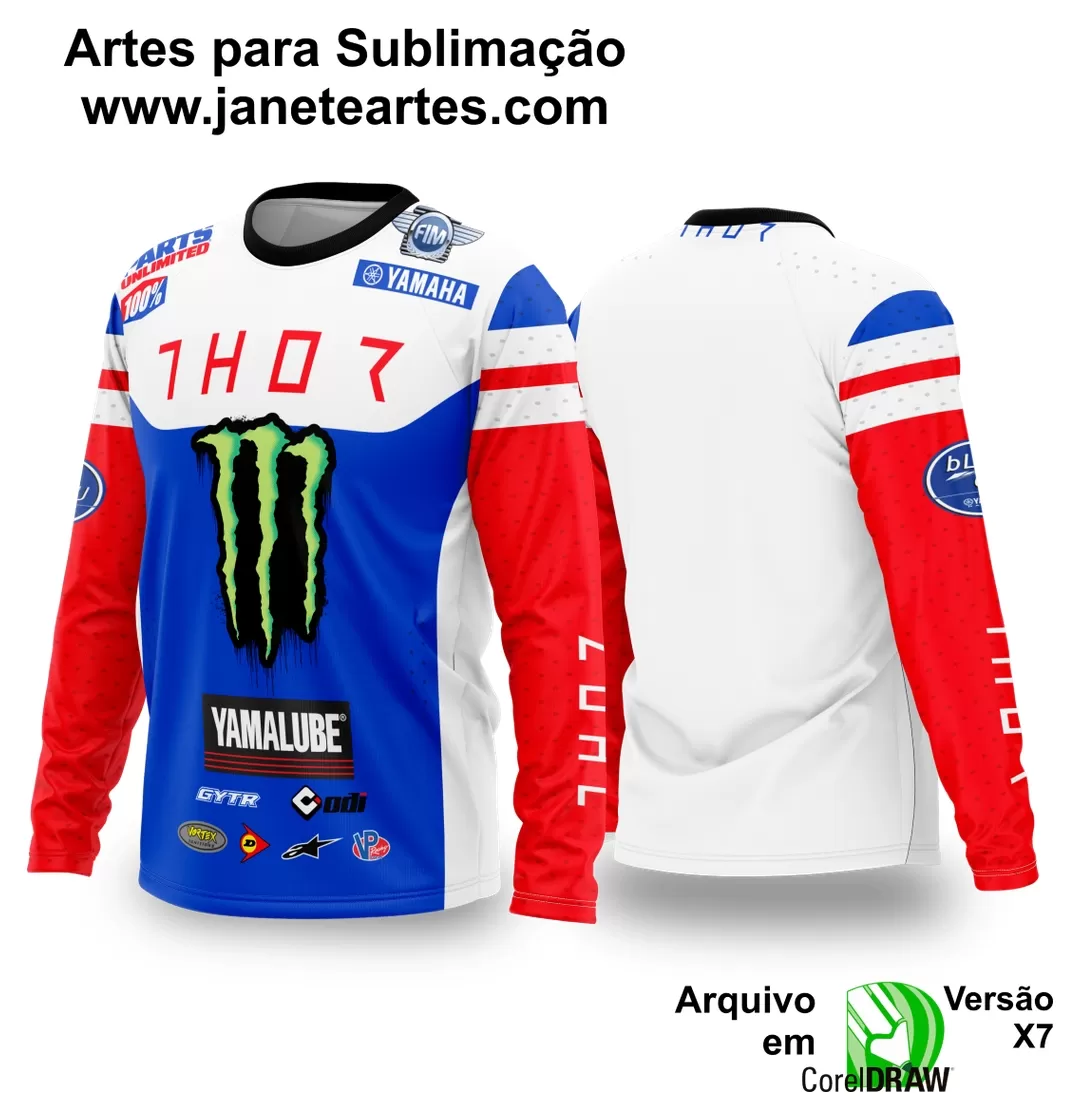 Arte Vetor Camisa de MOTOCROSS 2024 - 2025