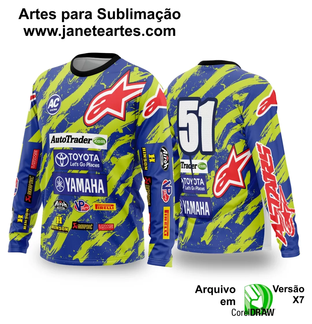 Arte Vetor Camisa de MOTOCROSS 2024 - 2025