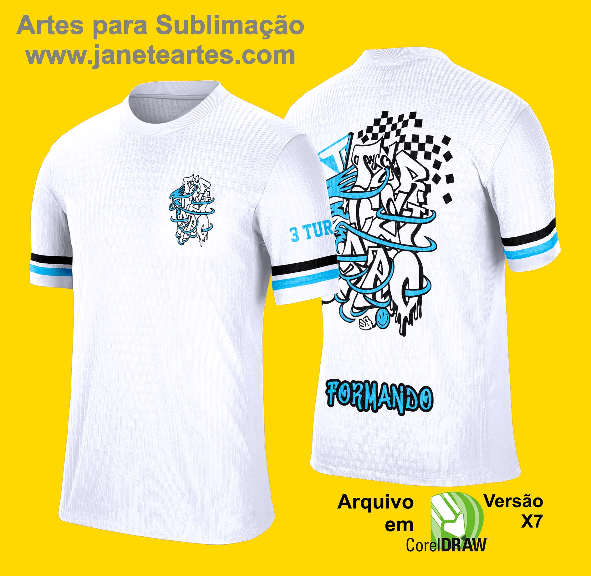 Arte Vetor Camisa de Terceirão 2025: Grafitte