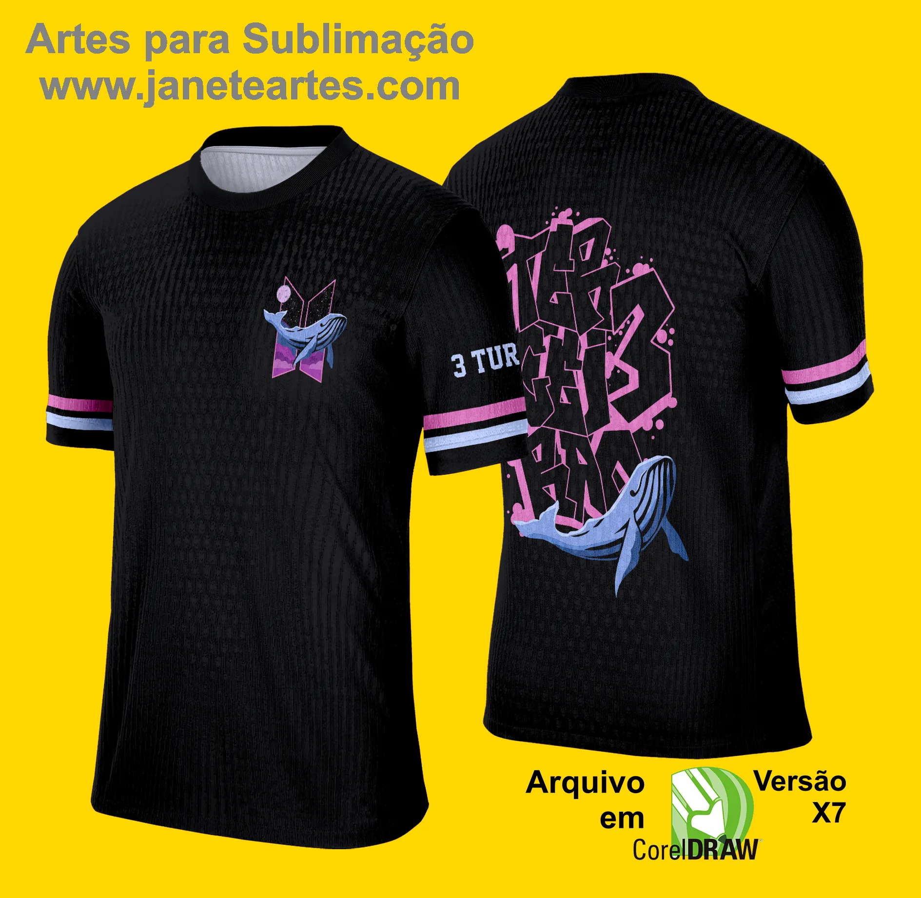 Arte Vetor Camisa de Terceirão 2025: Grafitte Baleia Azul