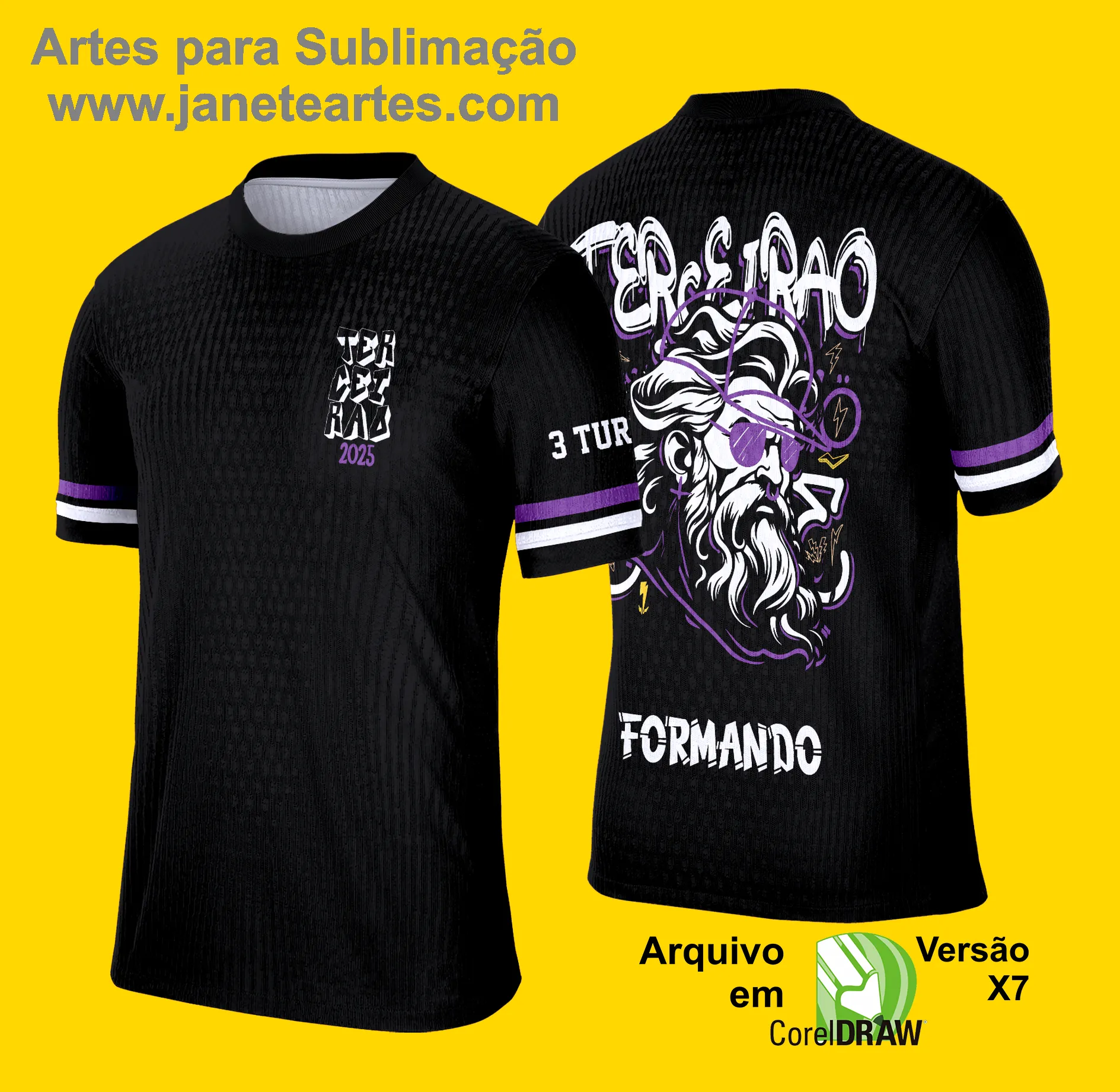 Arte Vetor Camisa de Terceirão 2025: Grafitte Zeus