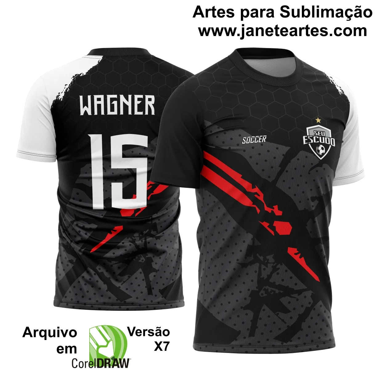 Arte Vetor Camisa de Time Amador