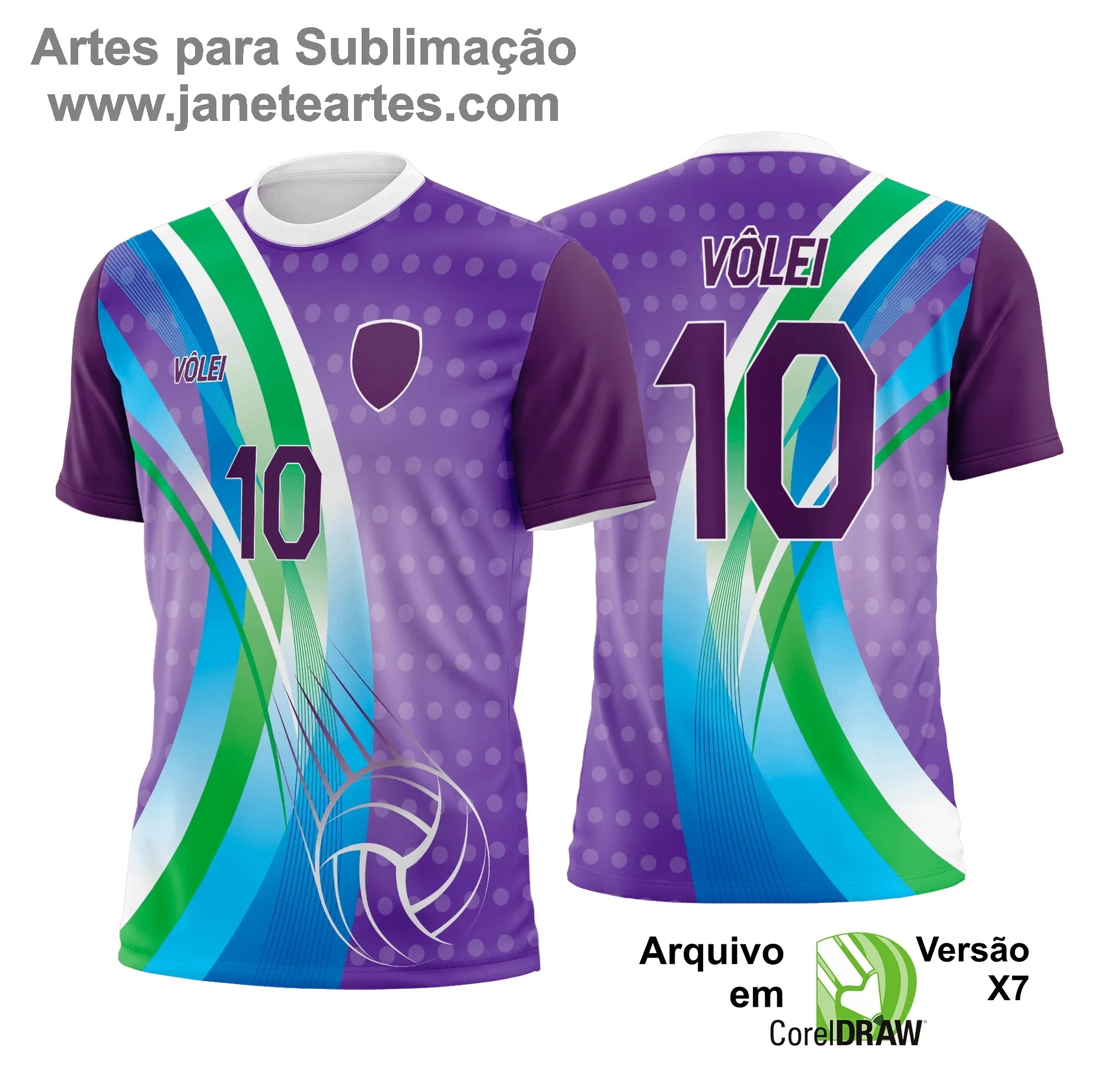 Arte Vetor Camisa de Vôlei - Estampa Camisa de Vôlei