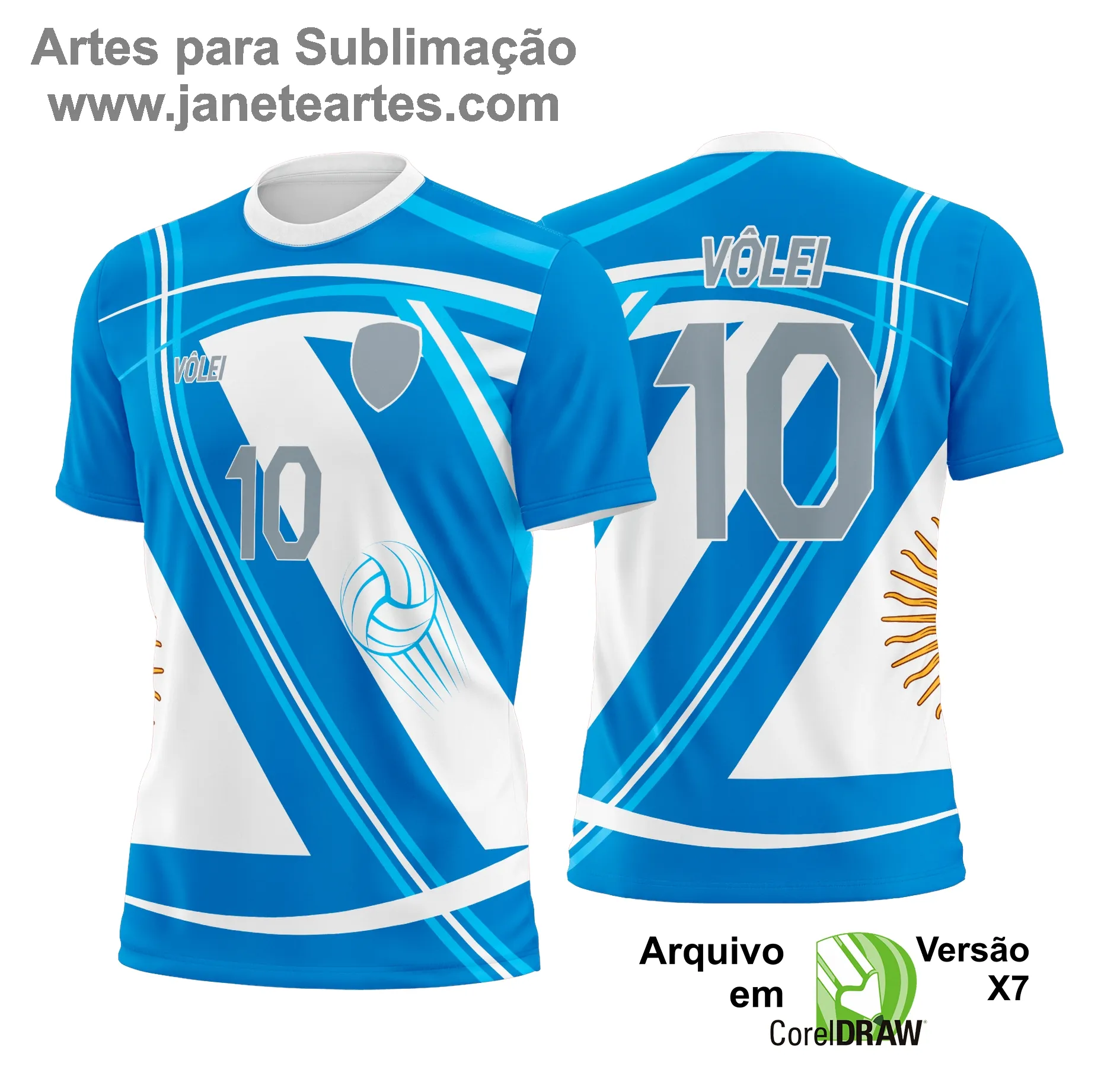 Arte Vetor Camisa de Vôlei - Estampa Camisa de Vôlei