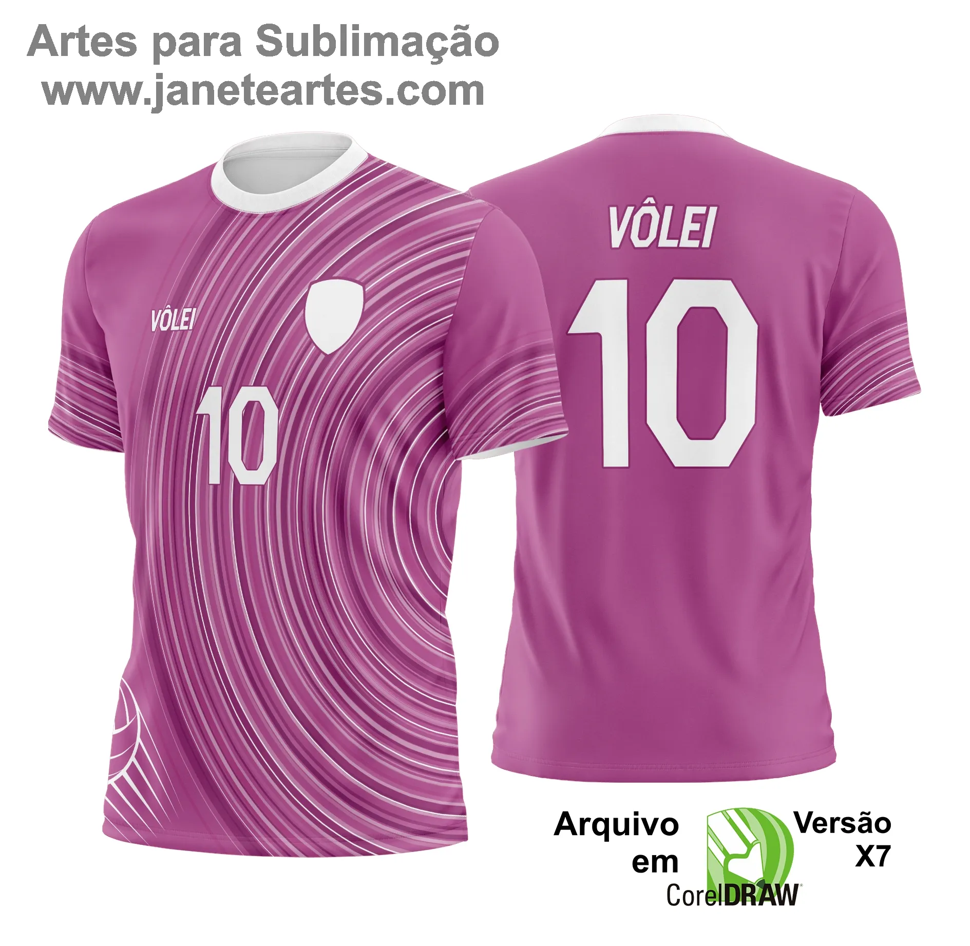 Arte Vetor Camisa de Vôlei - Estampa Camisa de Vôlei