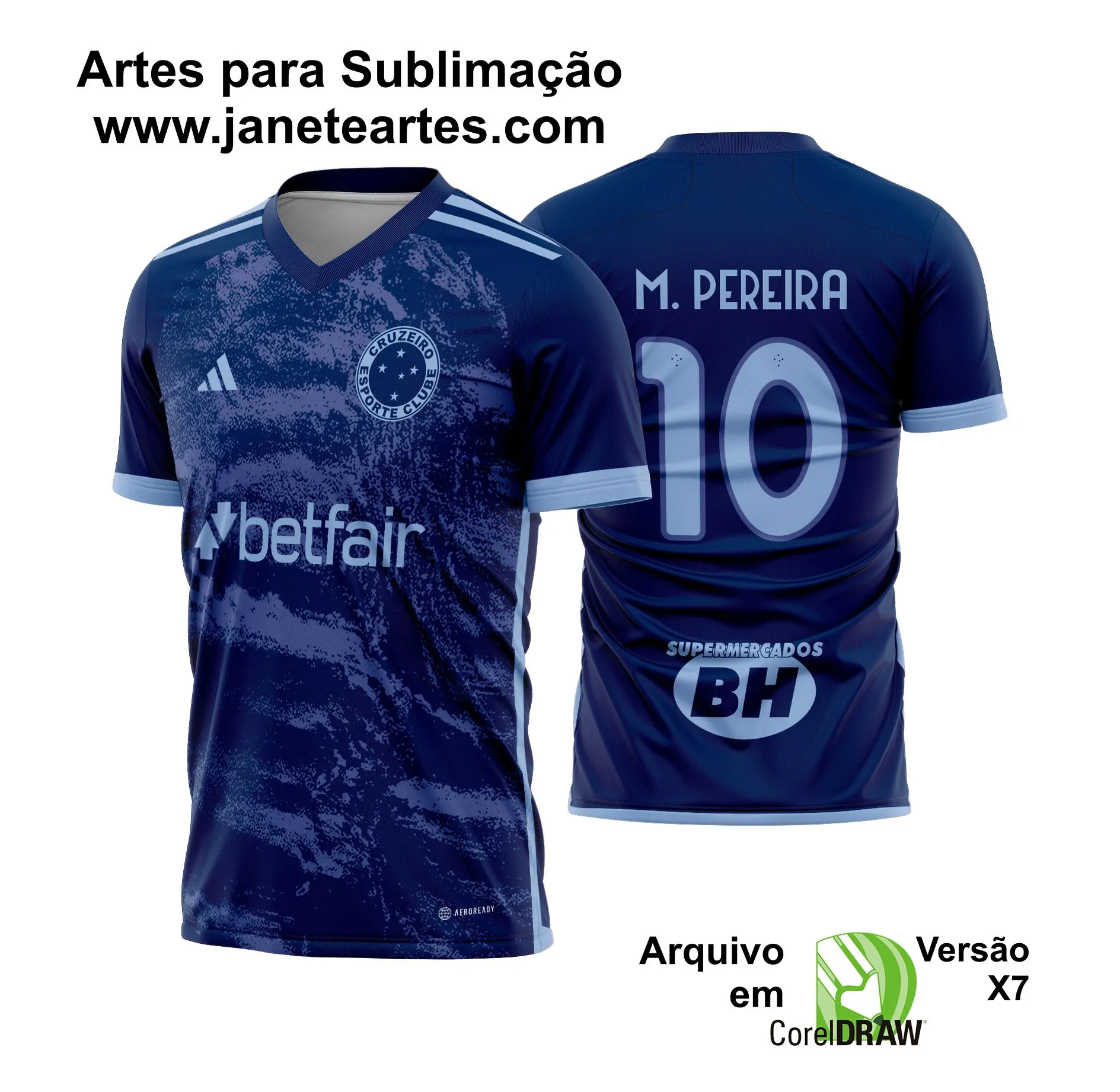 Arte Vetor Camisa do Cruzeiro Terceira 2024 - 2025