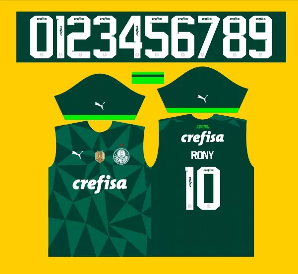 Arte Vetor Camisa do Palmeiras Titular 2023-2024