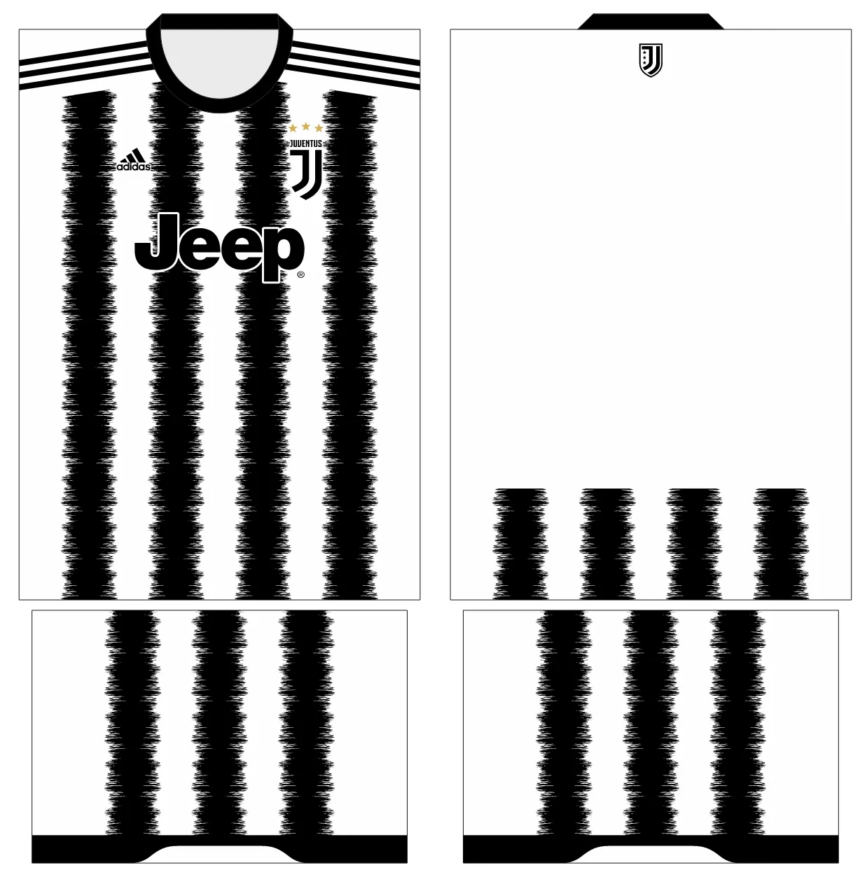 Arte Vetor Estampa Camisa Juventus Conceito 2023 - 4
