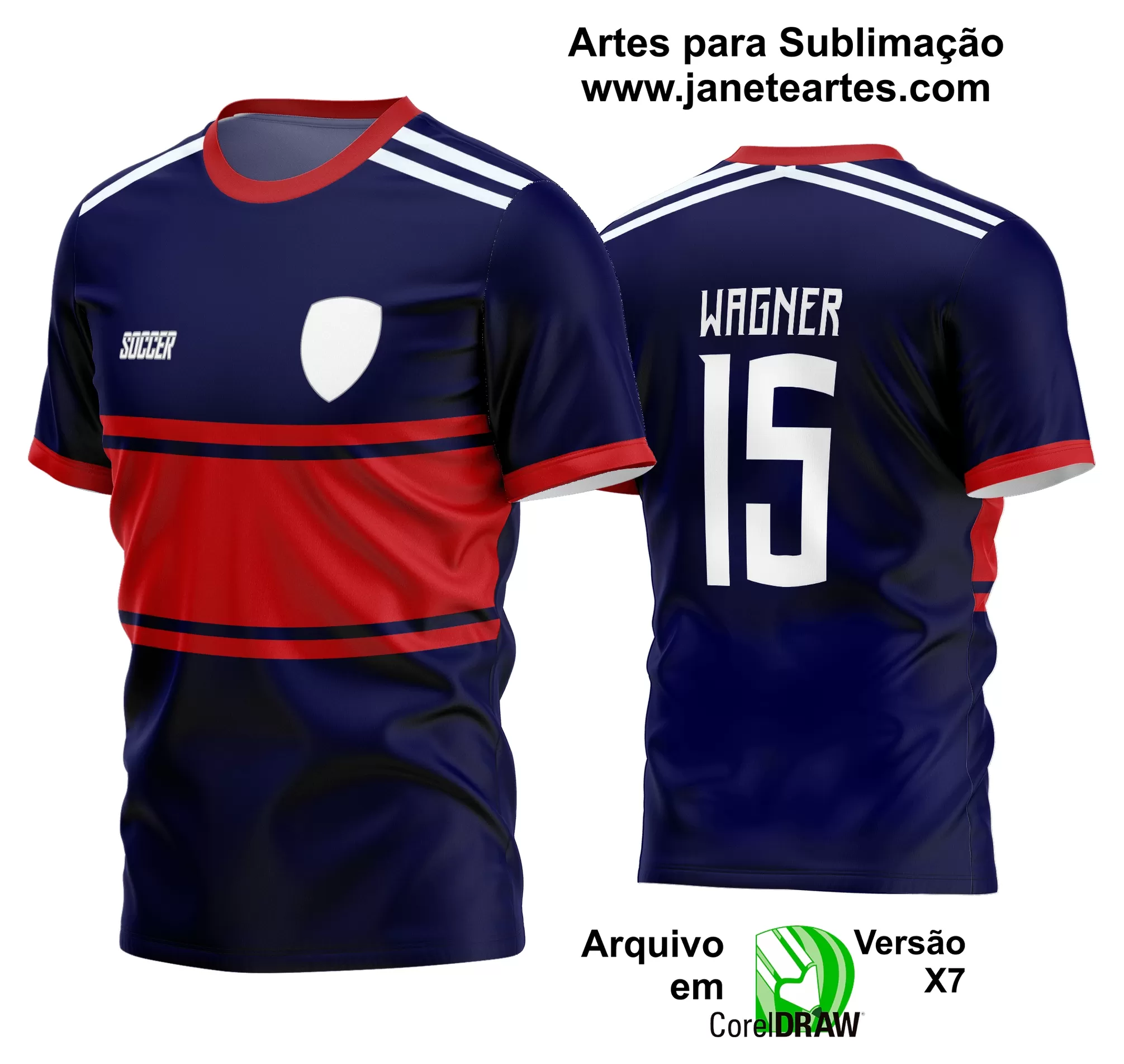 Arte Vetor Estampa Camisa Time Amador Futebol 2024