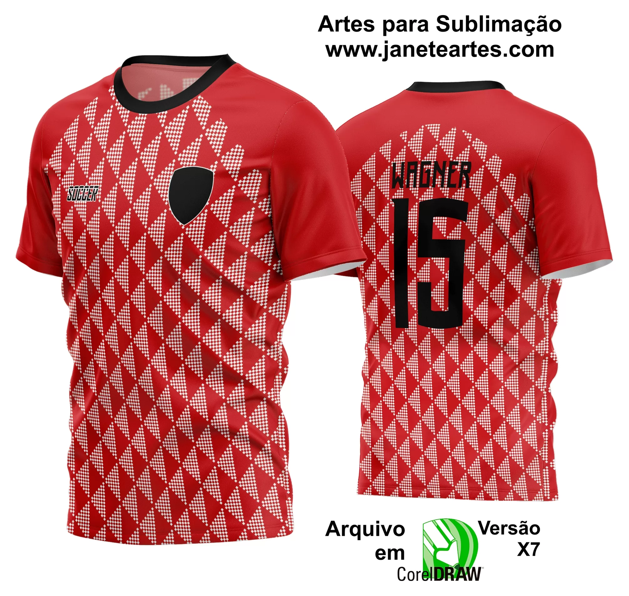 Arte Vetor Estampa Camisa Time Amador Futebol 2024