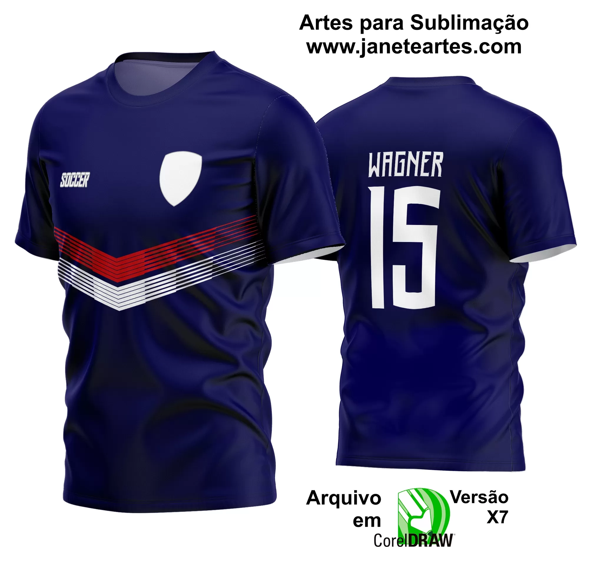 Arte Vetor Estampa Camisa Time Amador Futebol 2024