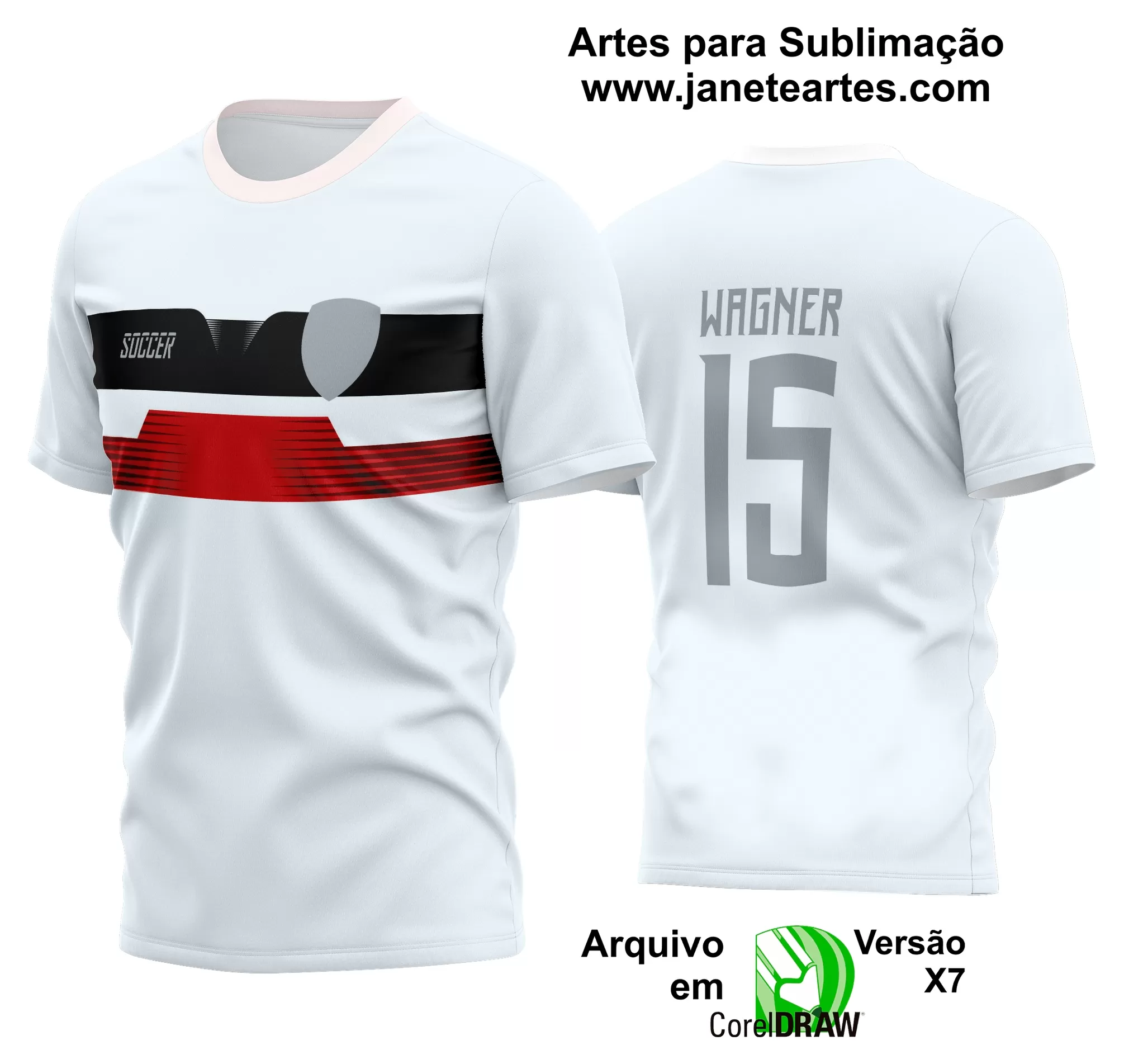 Arte Vetor Estampa Camisa Time Amador Futebol 2024