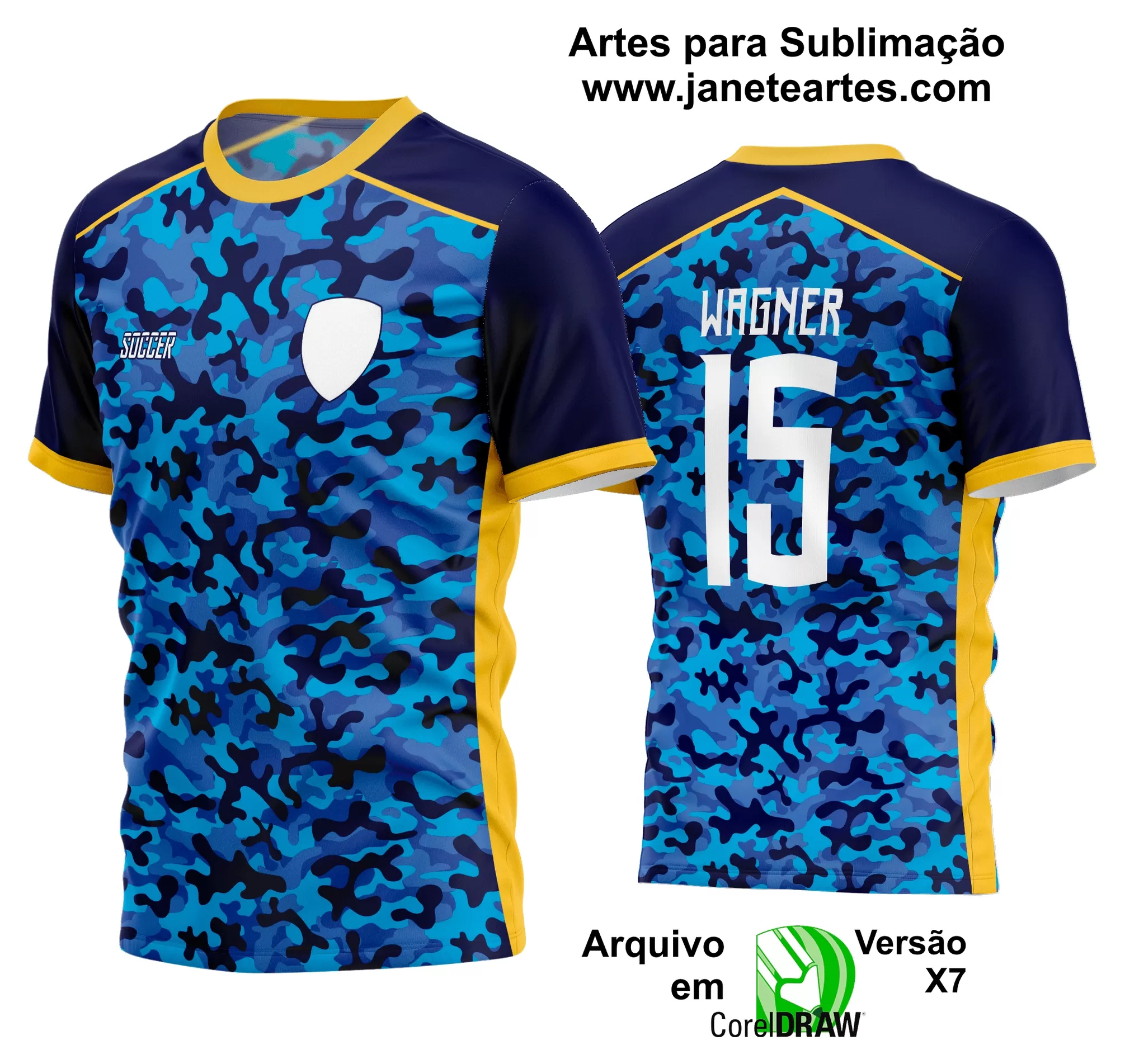 Arte Vetor Estampa Camisa Time Amador Futebol 2024