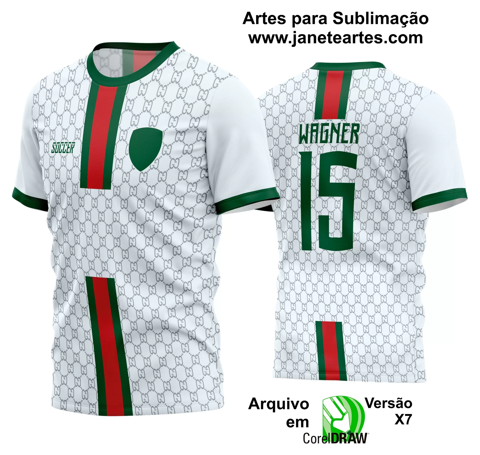 Arte Vetor Estampa Camisa Time Amador Futebol 2024