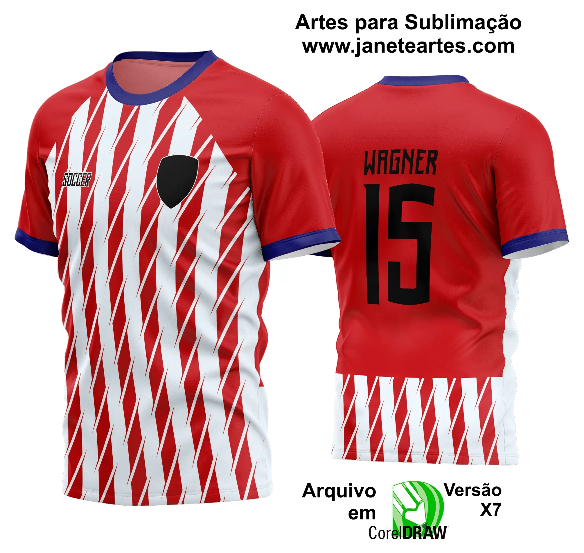 Arte Vetor Estampa Camisa Time Amador Futebol 2024