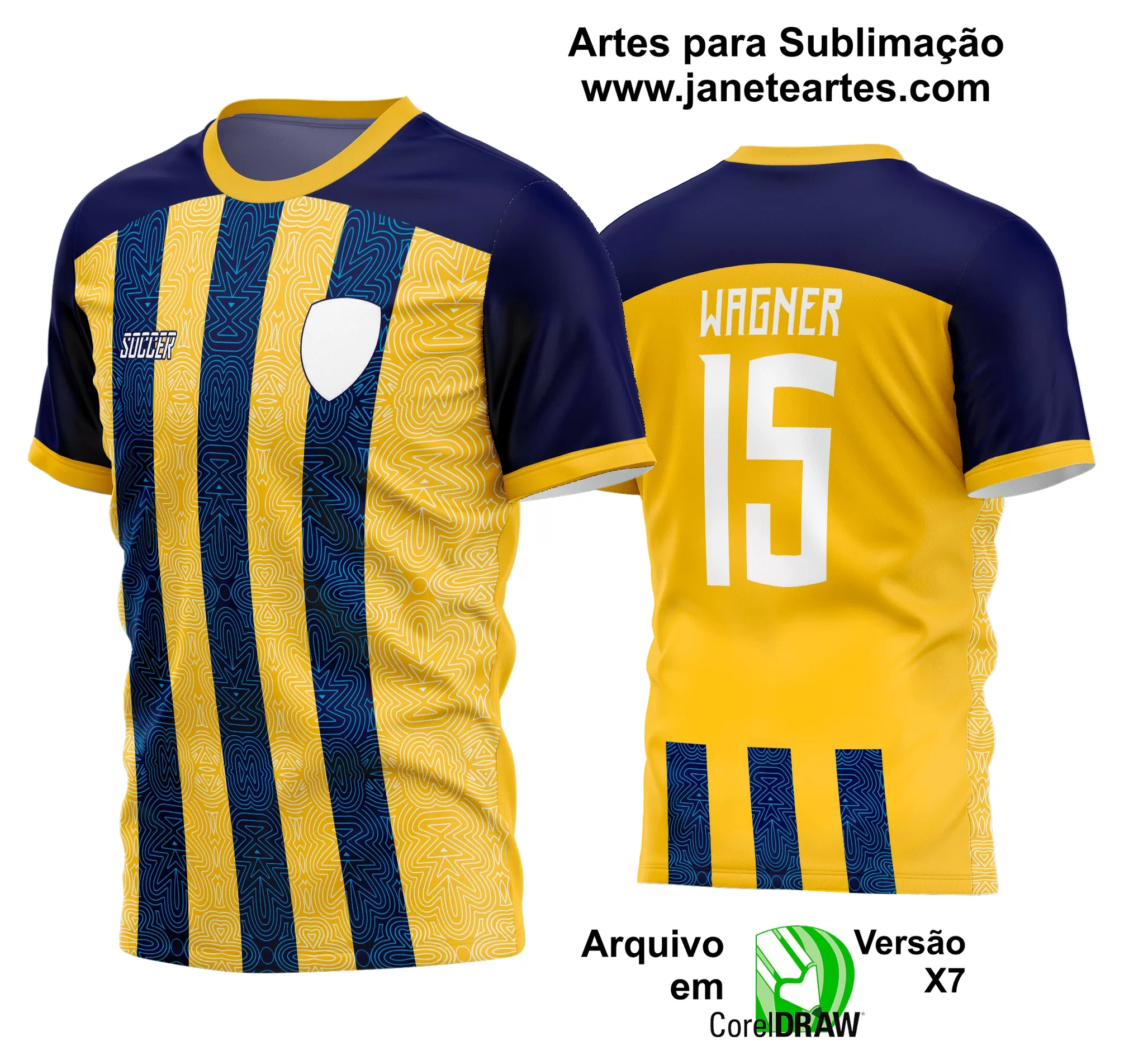 Arte Vetor Estampa Camisa Time Amador Futebol 2024