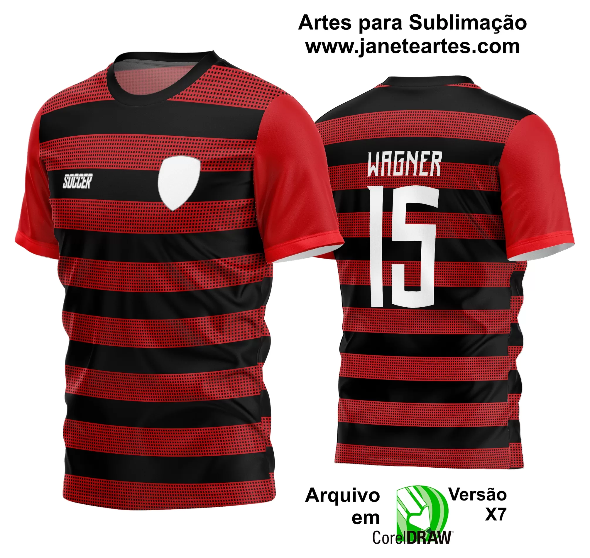 Arte Vetor Estampa Camisa Time Amador Futebol 2024