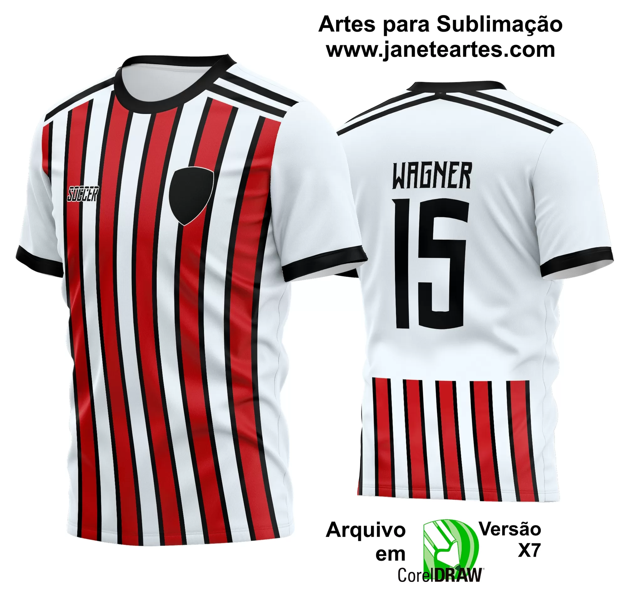 Arte Vetor Estampa Camisa Time Amador Futebol 2024