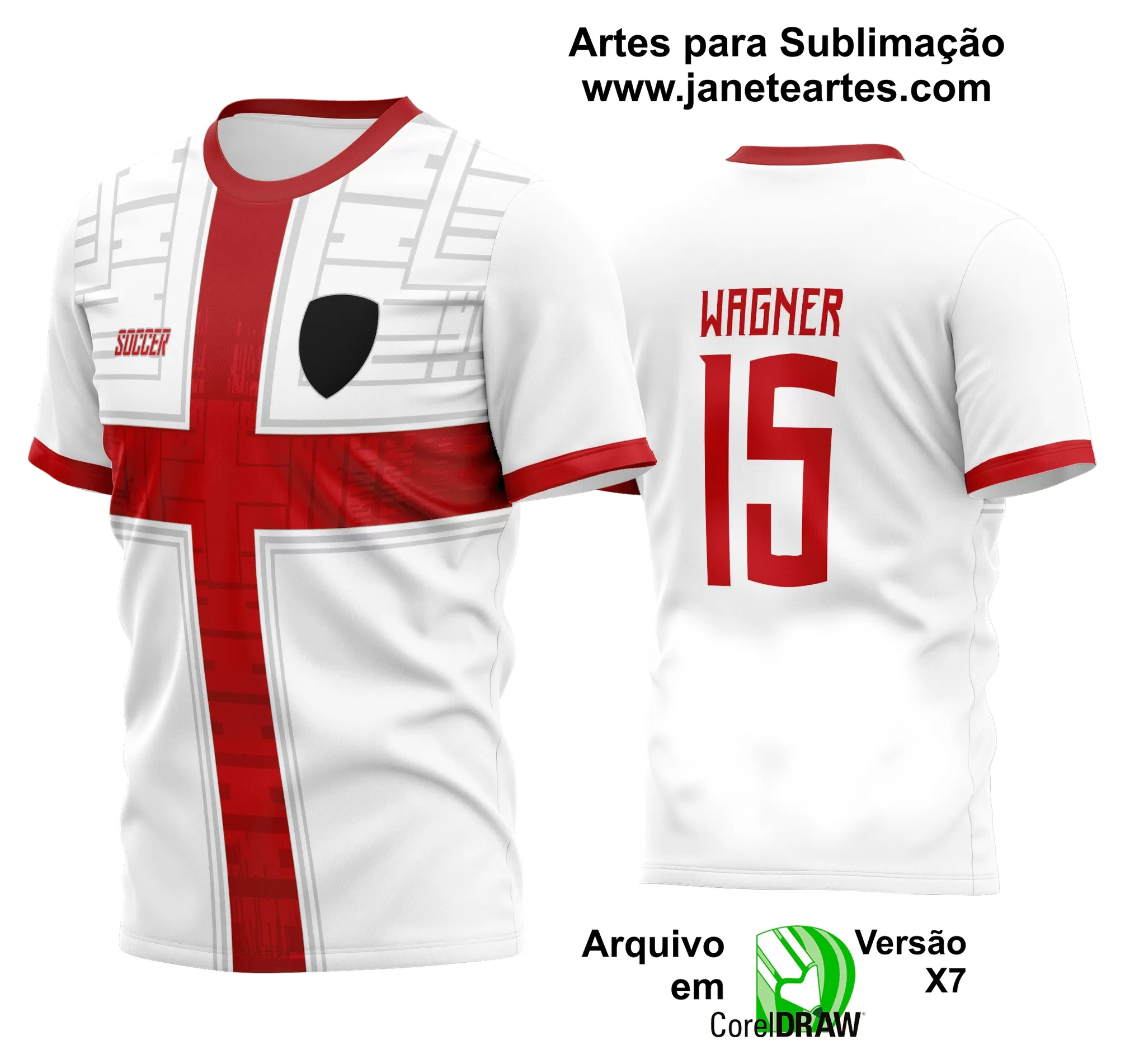 Arte Vetor Estampa Camisa Time Amador Futebol 2024