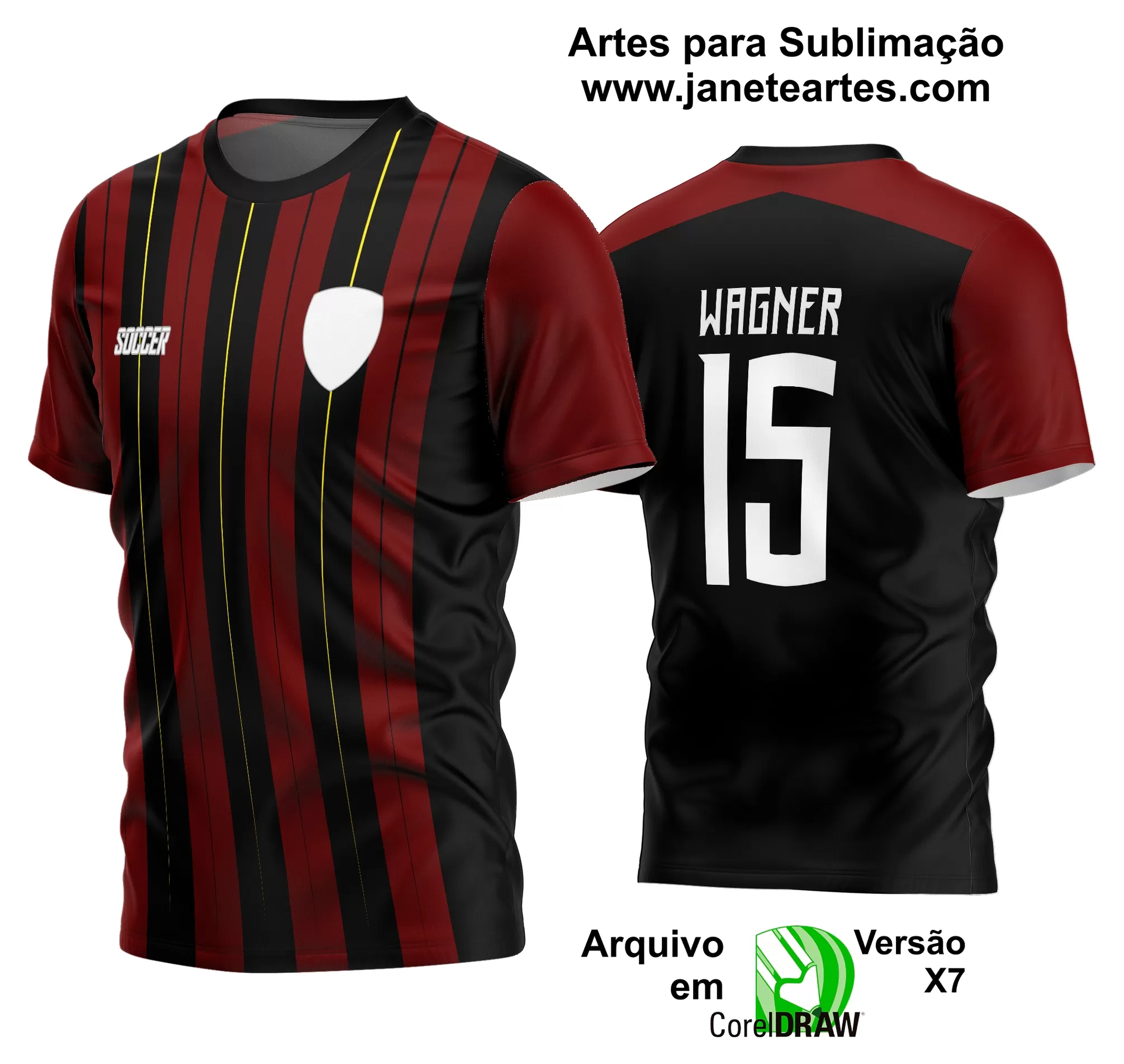 Arte Vetor Estampa Camisa Time Amador Futebol 2024