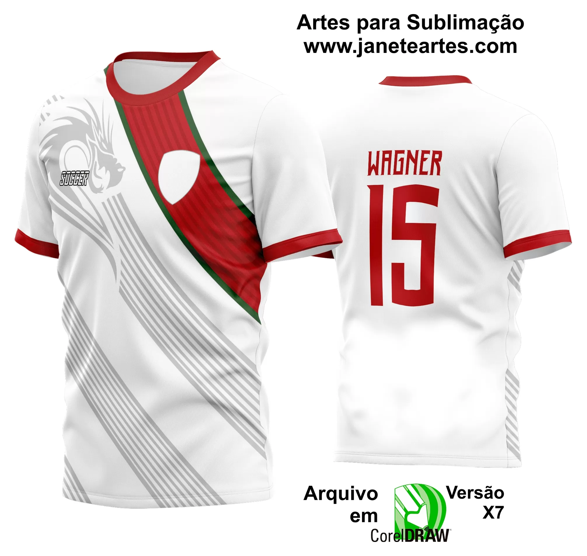 Arte Vetor Estampa Camisa Time Amador Futebol 2024