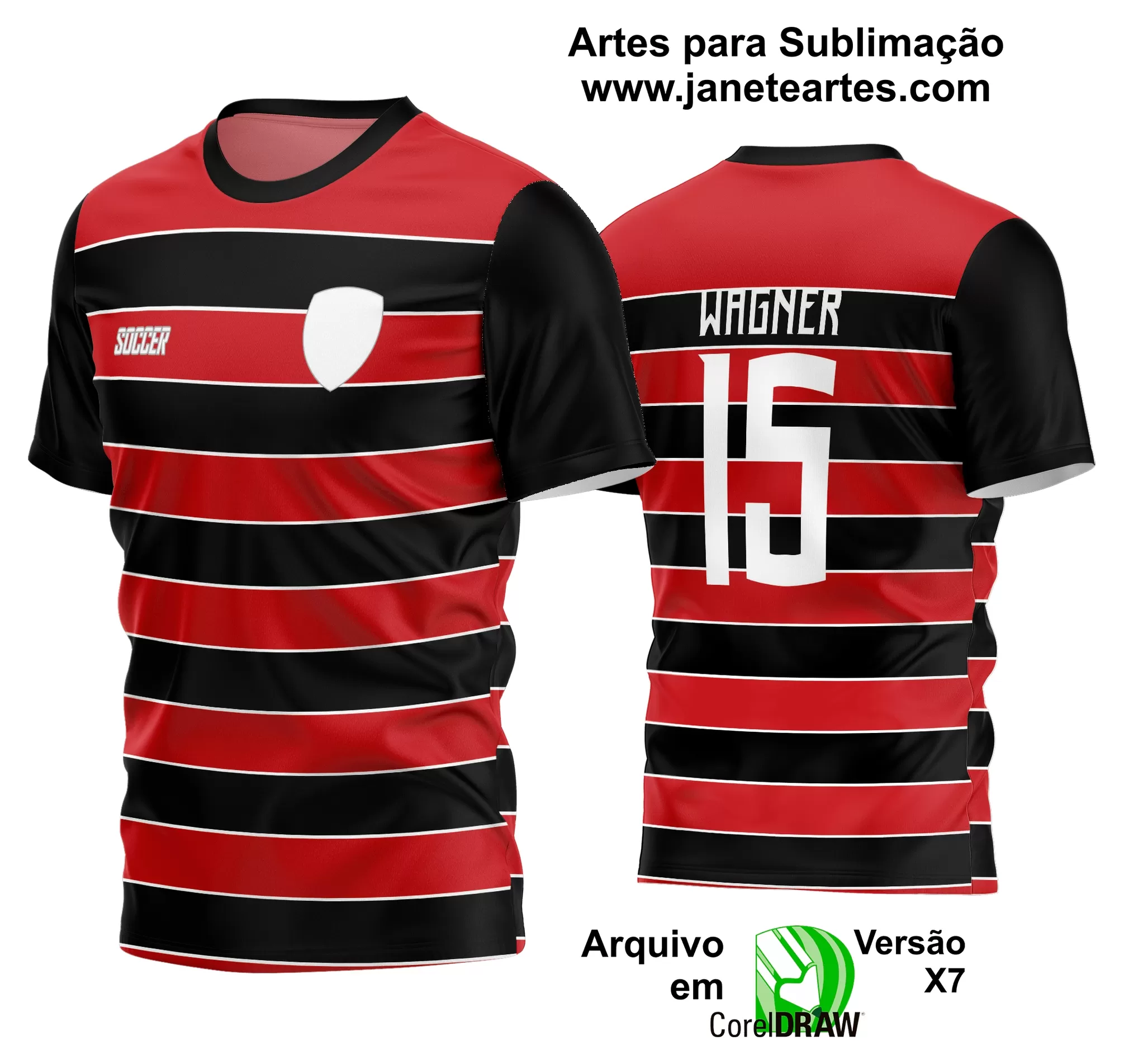 Arte Vetor Estampa Camisa Time Amador Futebol 2024