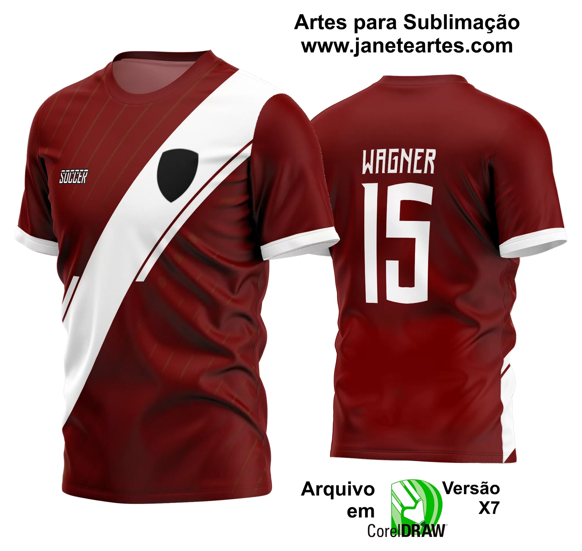 Arte Vetor Estampa Camisa Time Amador Futebol 2024