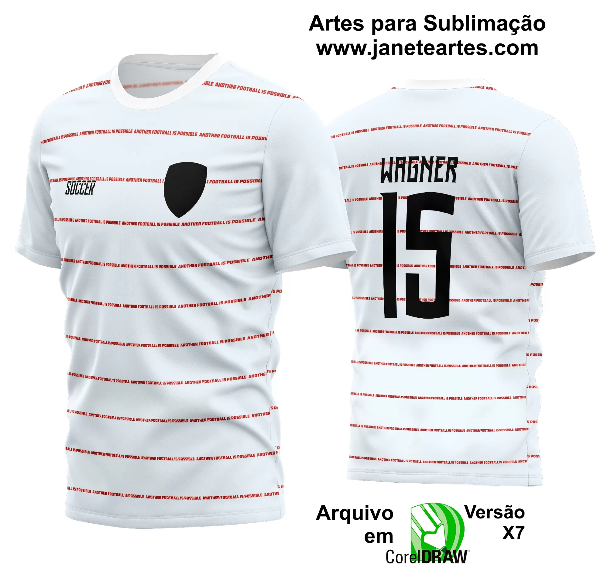 Arte Vetor Estampa Camisa Time Amador Futebol 2024