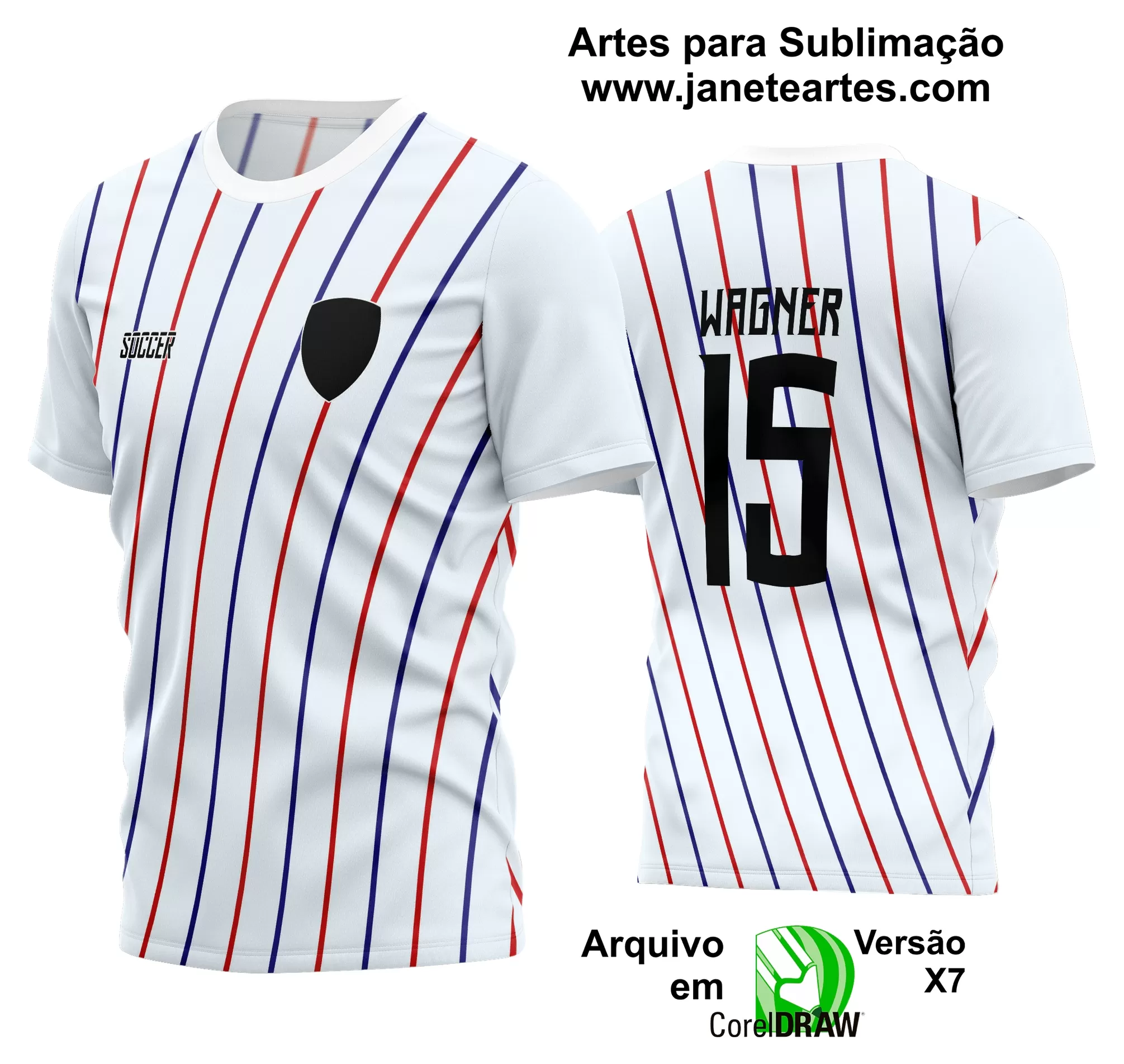 Arte Vetor Estampa Camisa Time Amador Futebol 2024