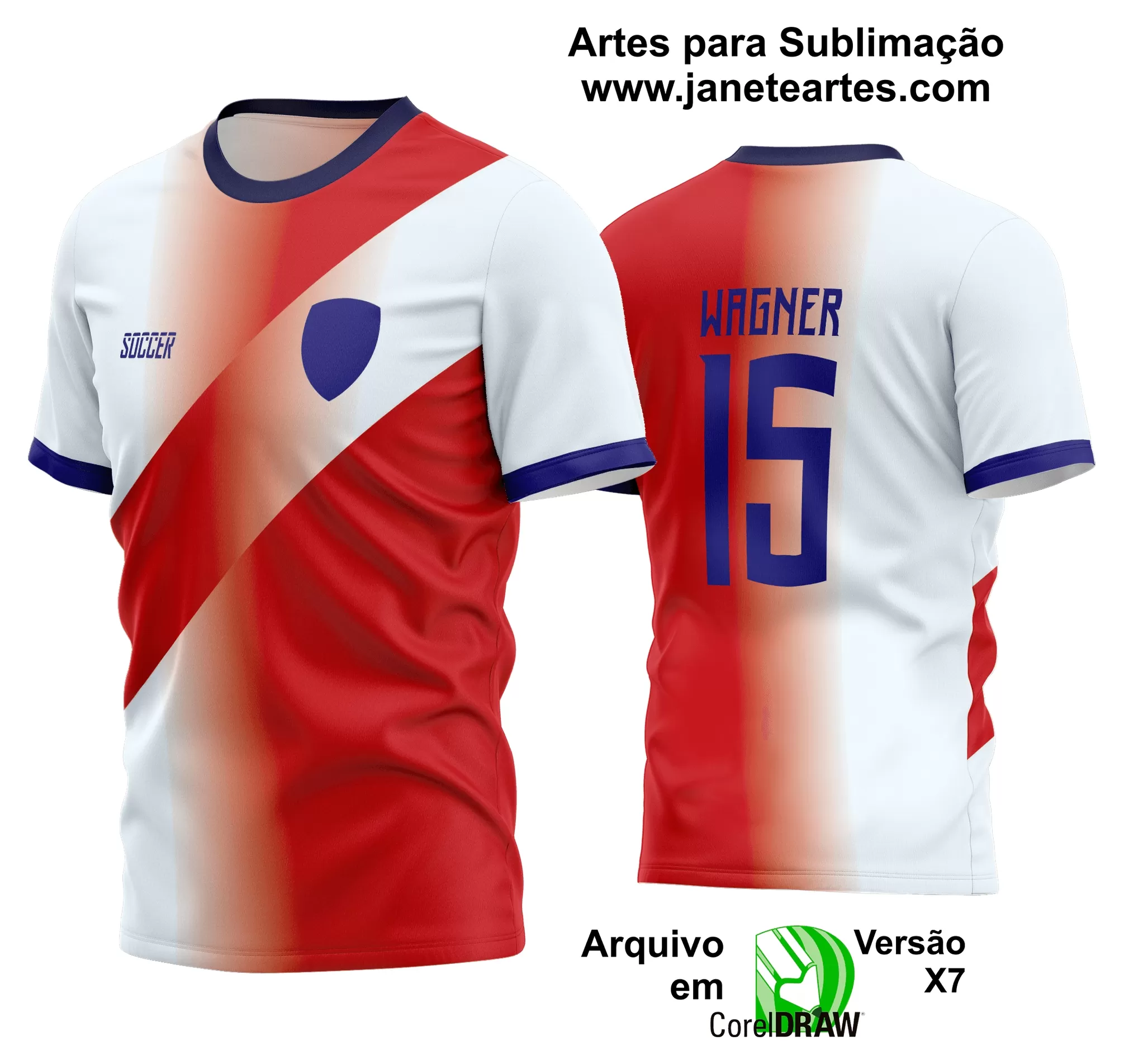 Arte Vetor Estampa Camisa Time Amador Futebol 2024