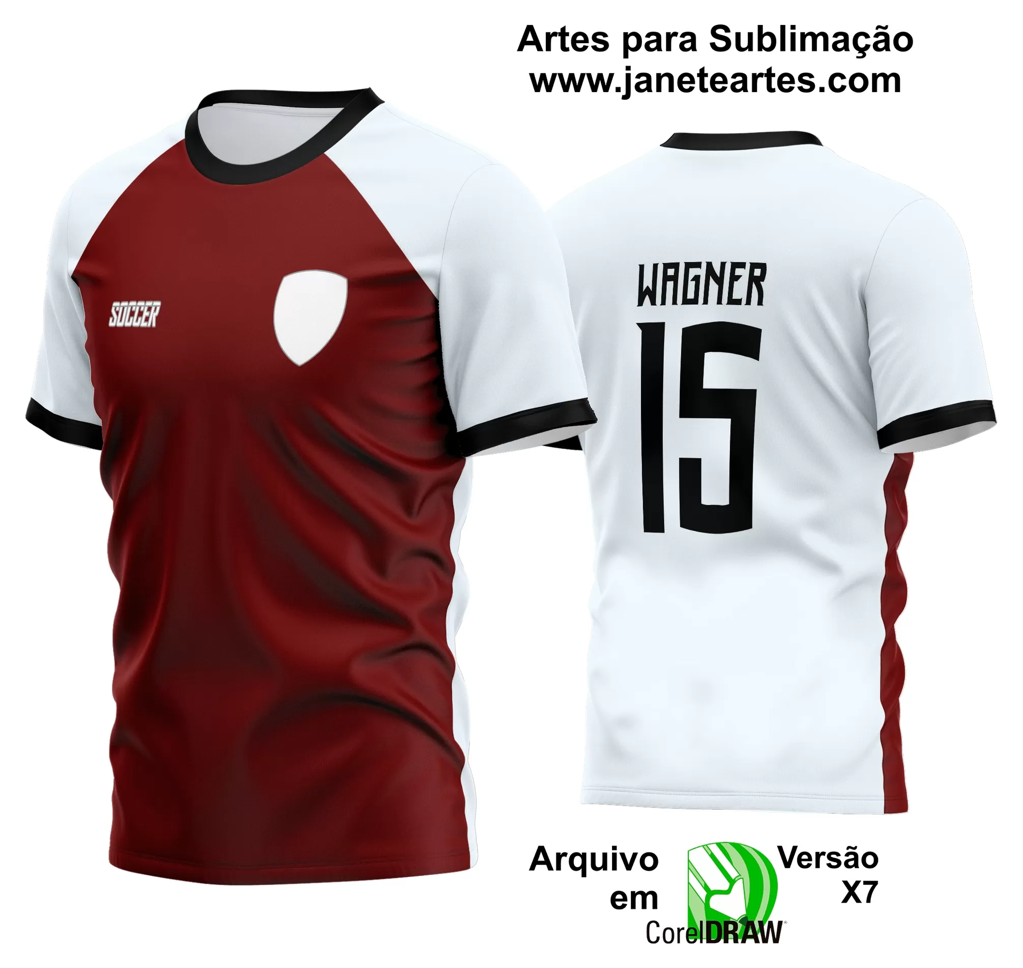 Arte Vetor Estampa Camisa Time Amador Futebol 2024