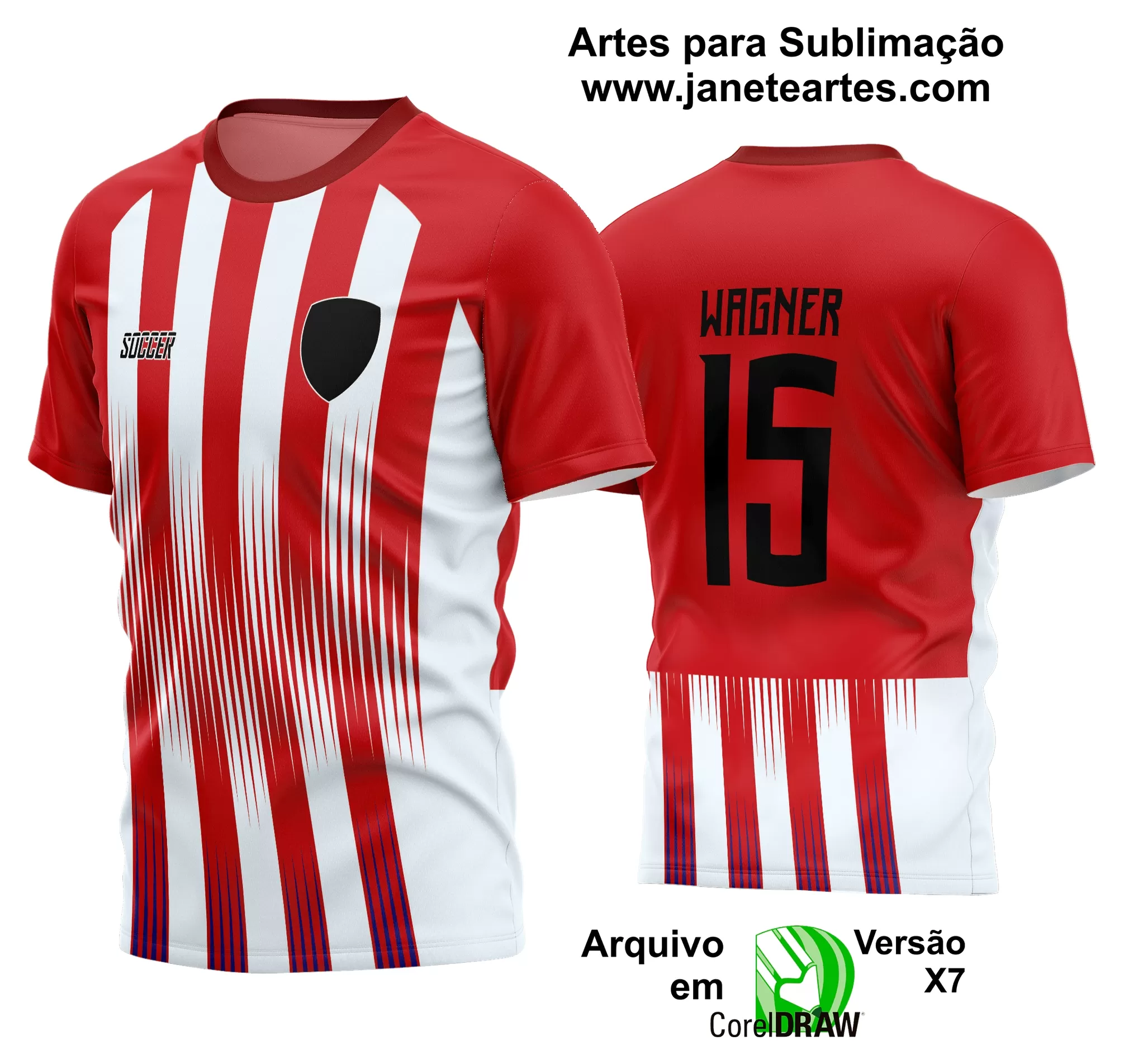 Arte Vetor Estampa Camisa Time Amador Futebol 2024