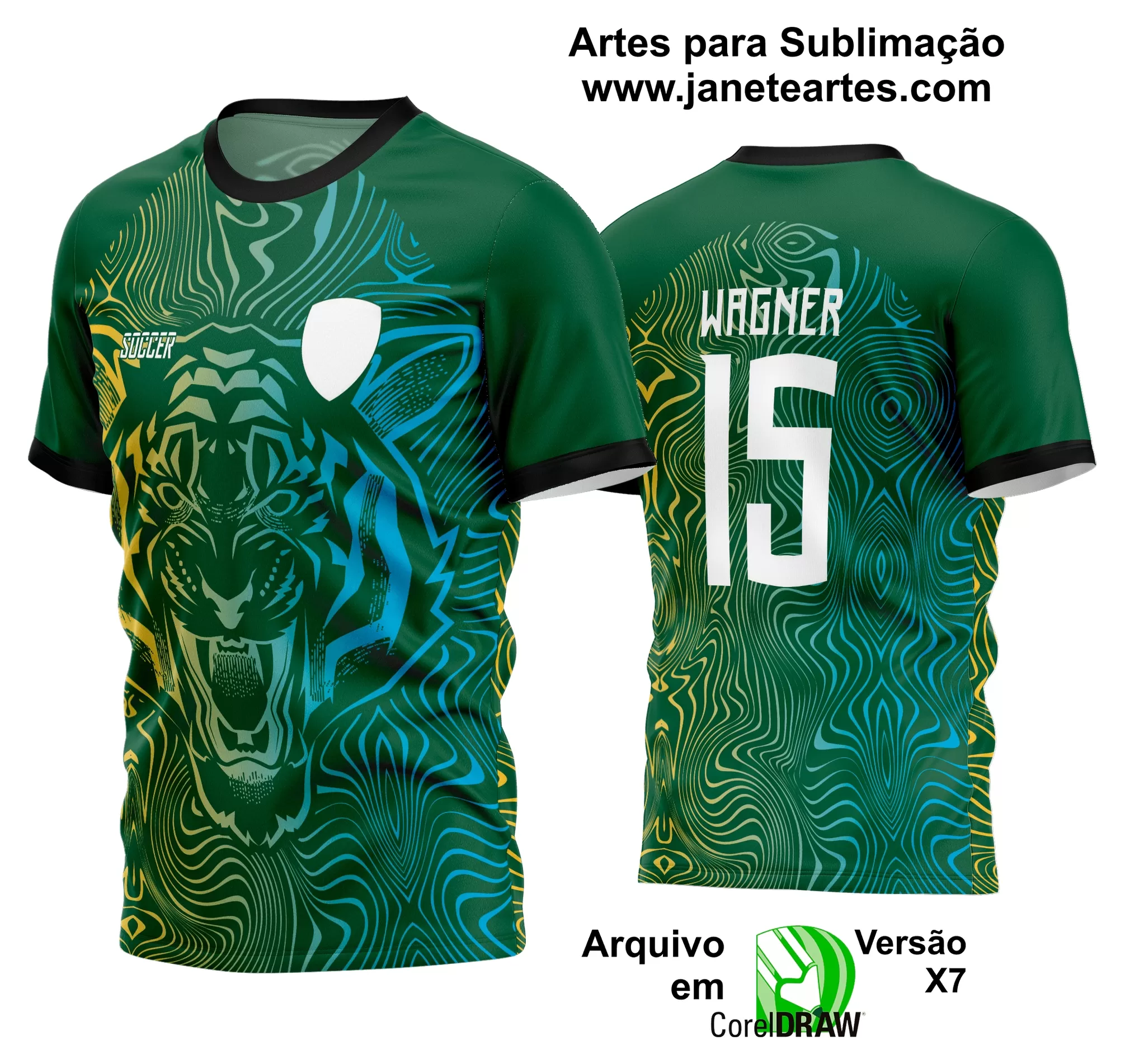 Arte Vetor Estampa Camisa Time Amador Futebol 2024