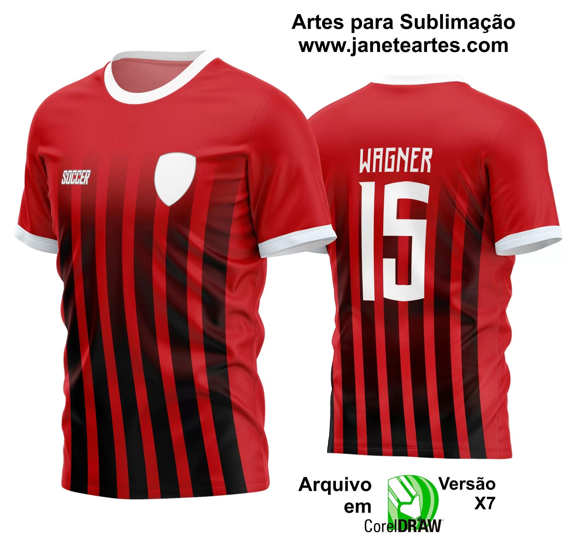 Arte Vetor Estampa Camisa Time Amador Futebol 2024