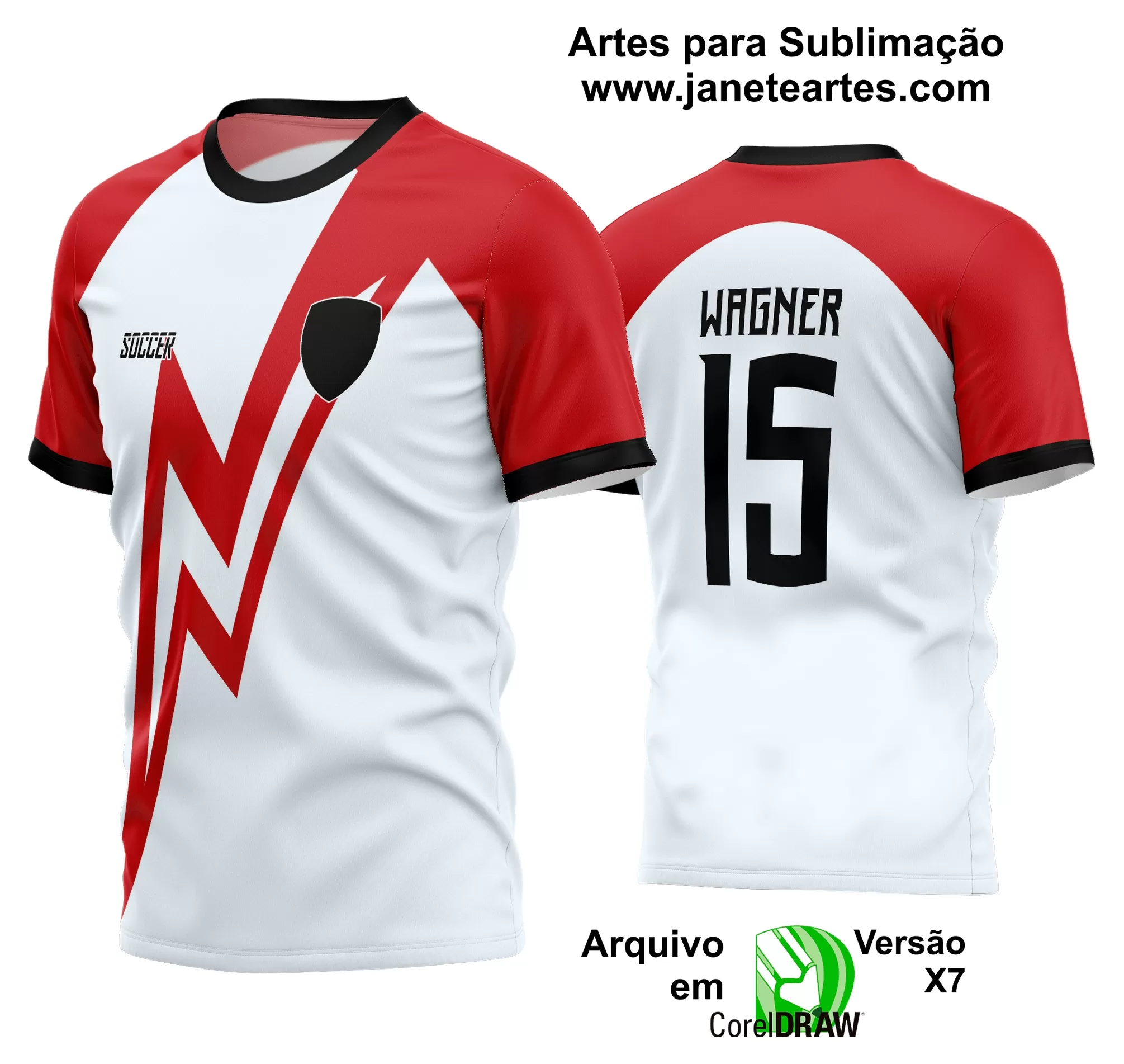 Arte Vetor Estampa Camisa Time Amador Futebol 2024