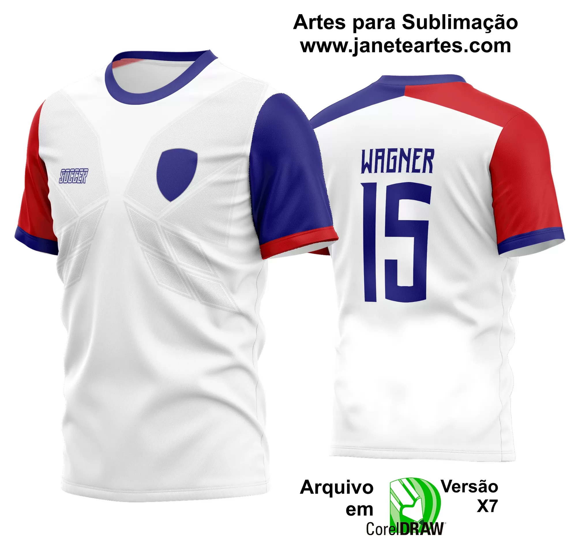 Arte Vetor Estampa Camisa Time Amador Futebol 2024