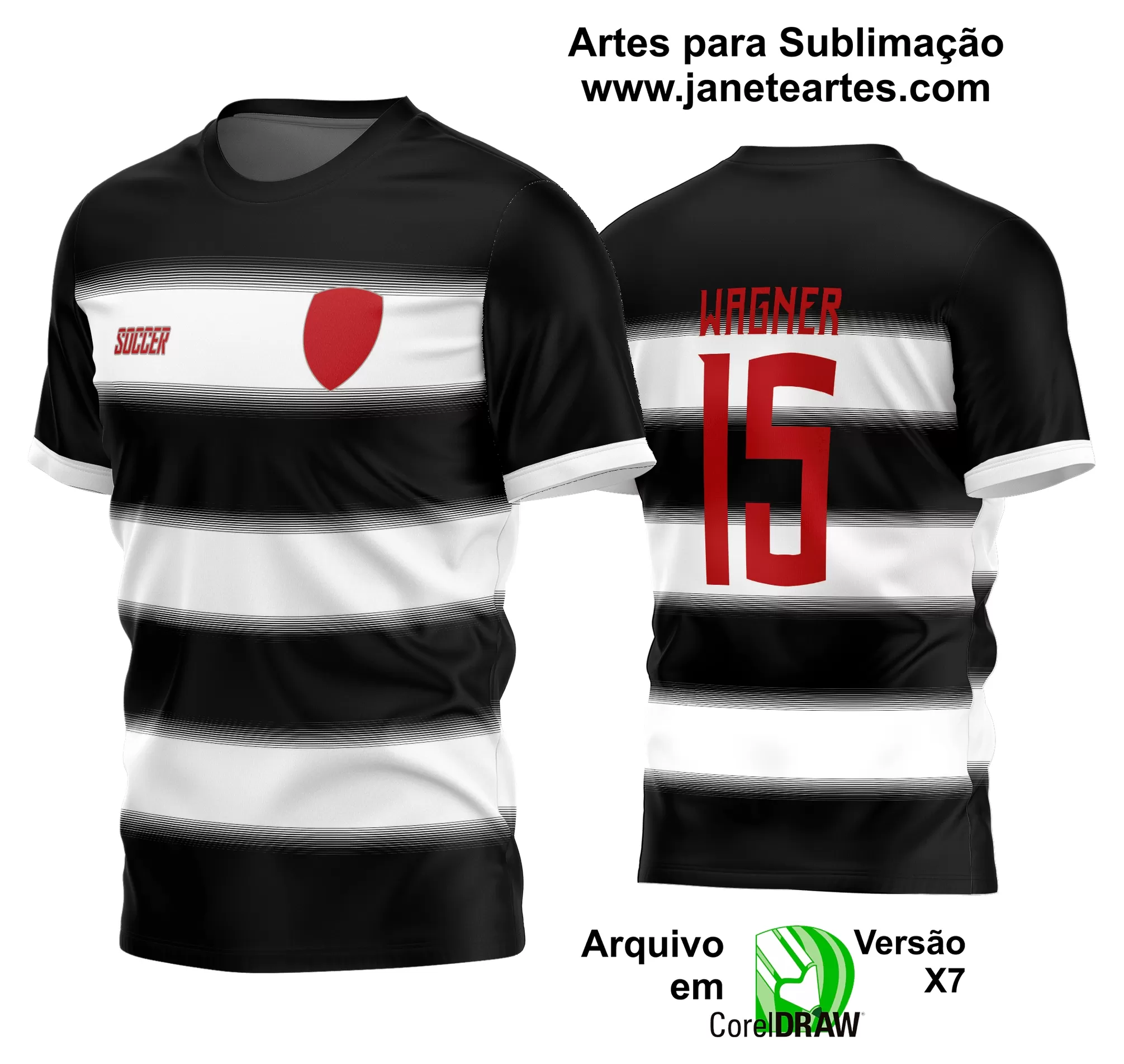 Arte Vetor Estampa Camisa Time Amador Futebol 2024