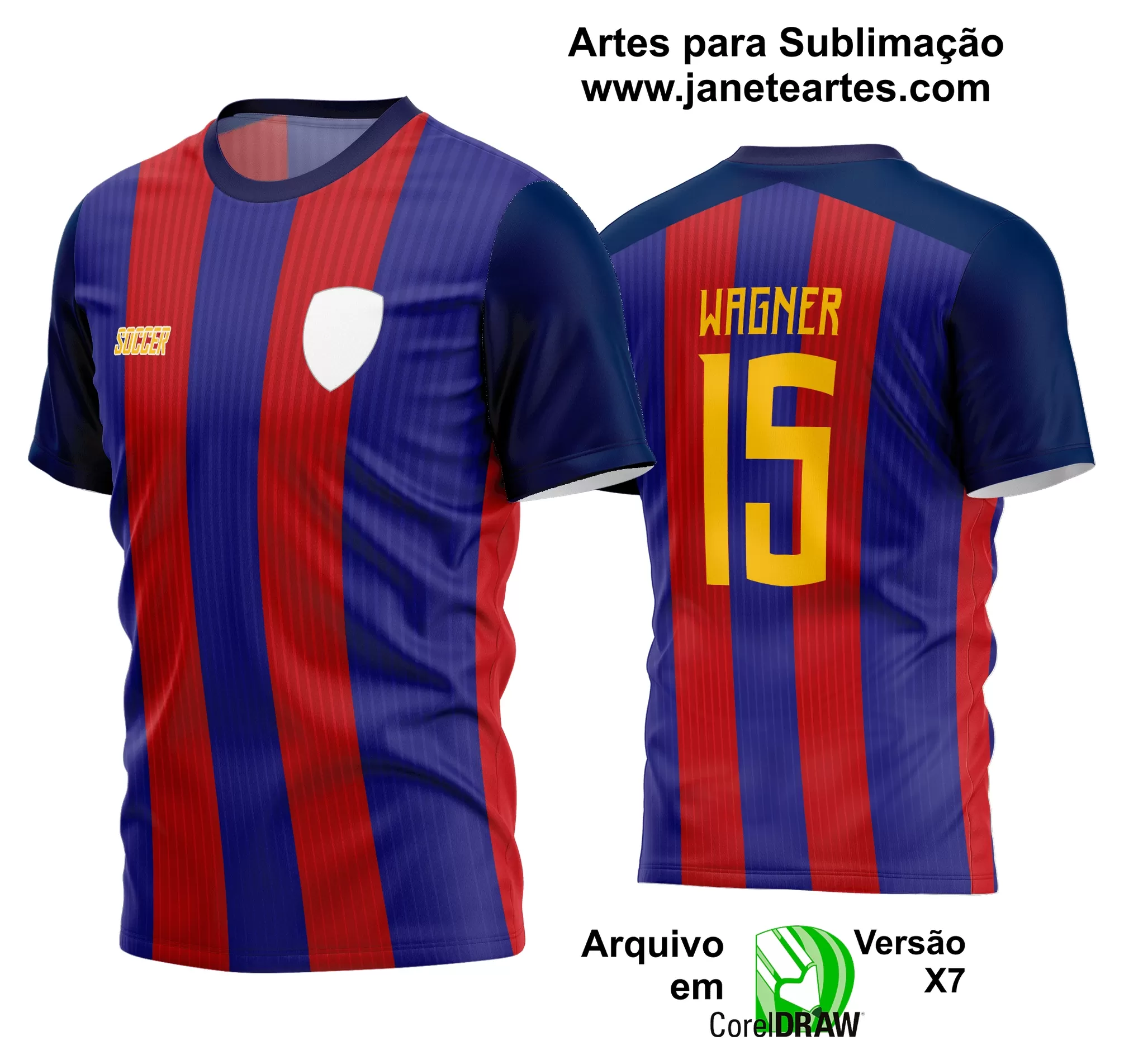 Arte Vetor Estampa Camisa Time Amador Futebol 2024