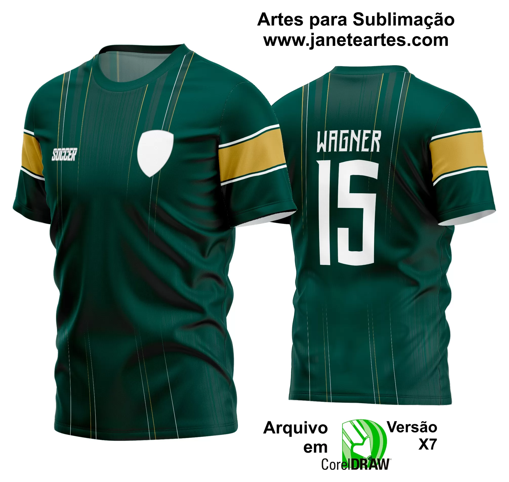 Arte Vetor Estampa Camisa Time Amador Futebol 2024