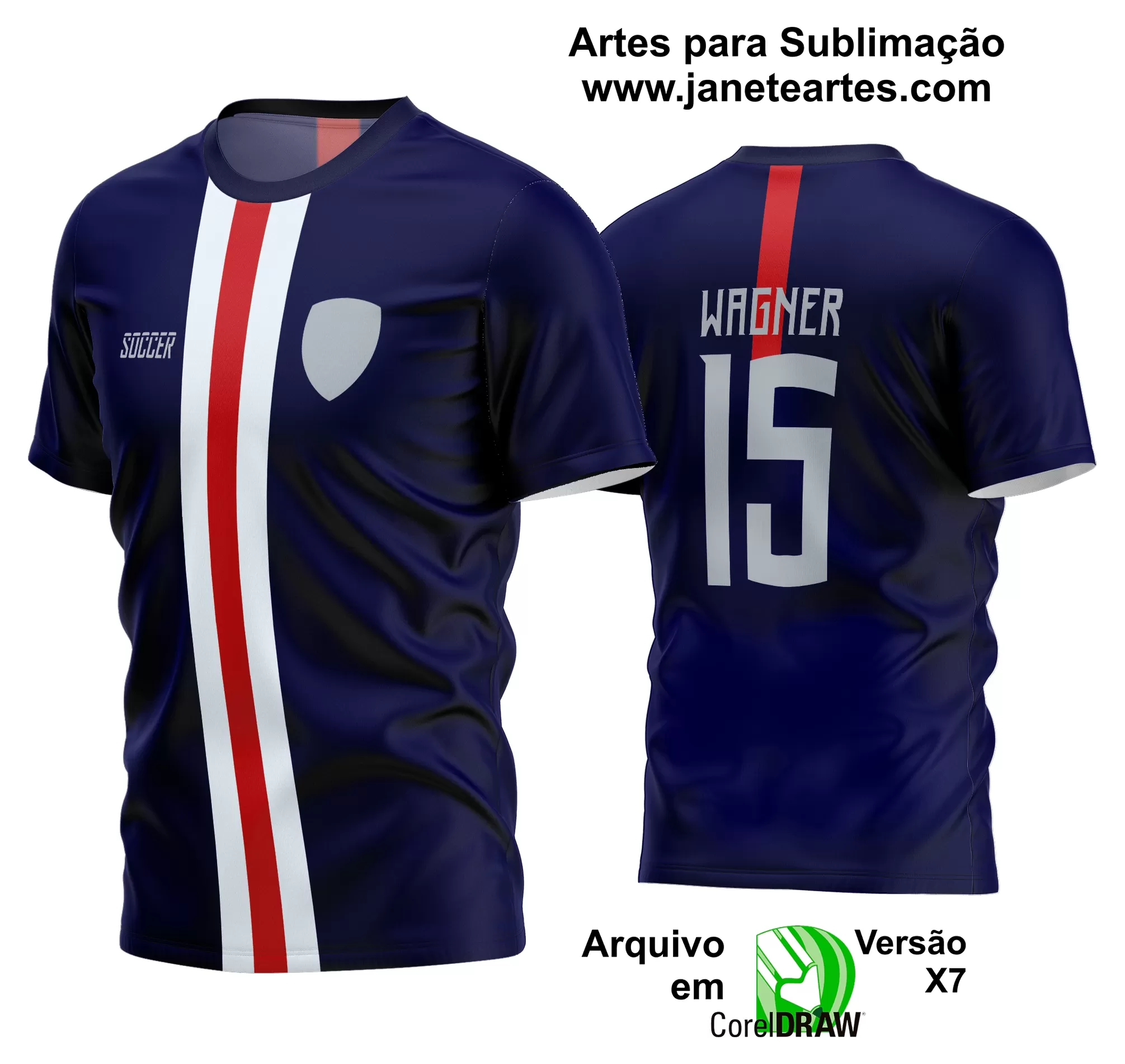 Arte Vetor Estampa Camisa Time Amador Futebol 2024