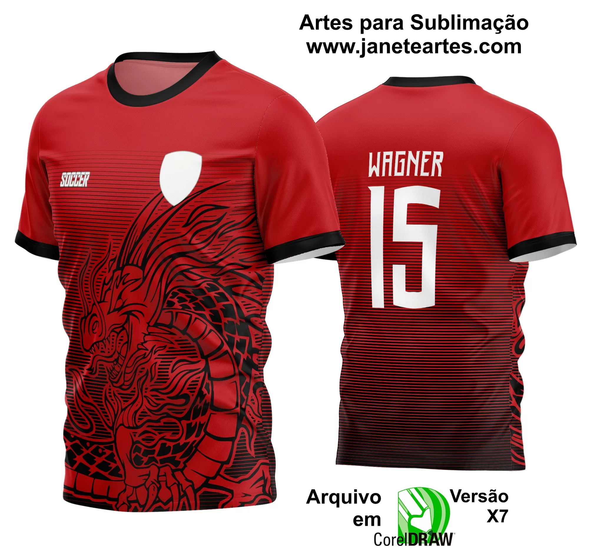 Arte Vetor Estampa Camisa Time Amador Futebol 2024