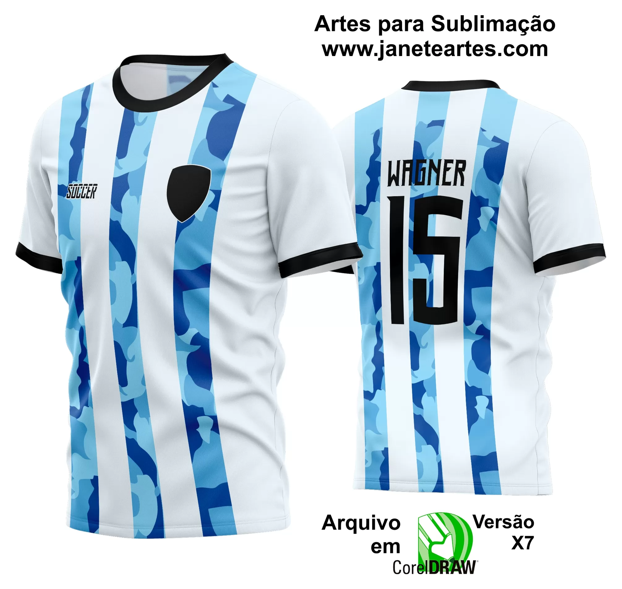 Arte Vetor Estampa Camisa Time Amador Futebol 2024